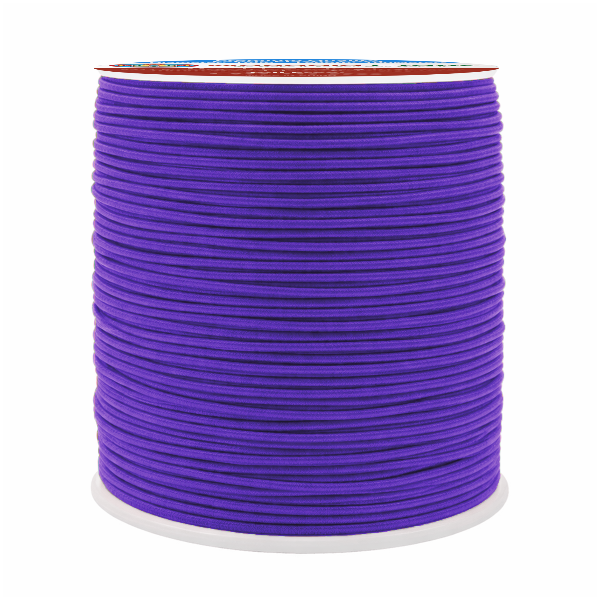 Mandala Crafts 1mm Elastic Cord Stretchy String for Bracelets, Necklaces, Jewelry Making, Beading, Masks; 109 Yards