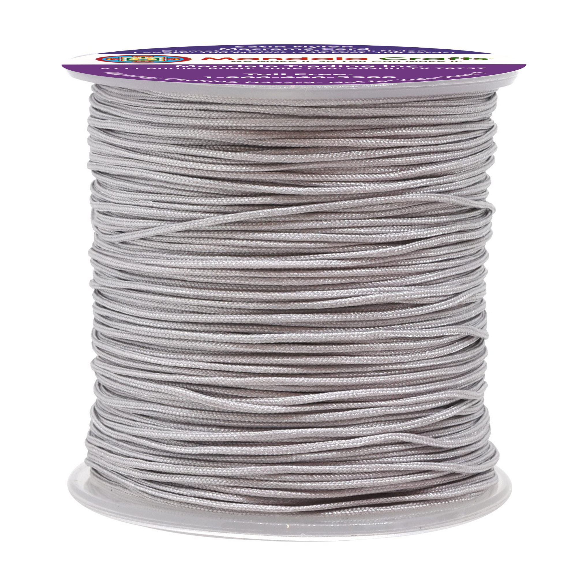 1mm Nylon Satin Cord, Rattail Trim Thread for Chinese Knotting, Kumihimo, Beading, Macrame, Jewelry Making, Sewing