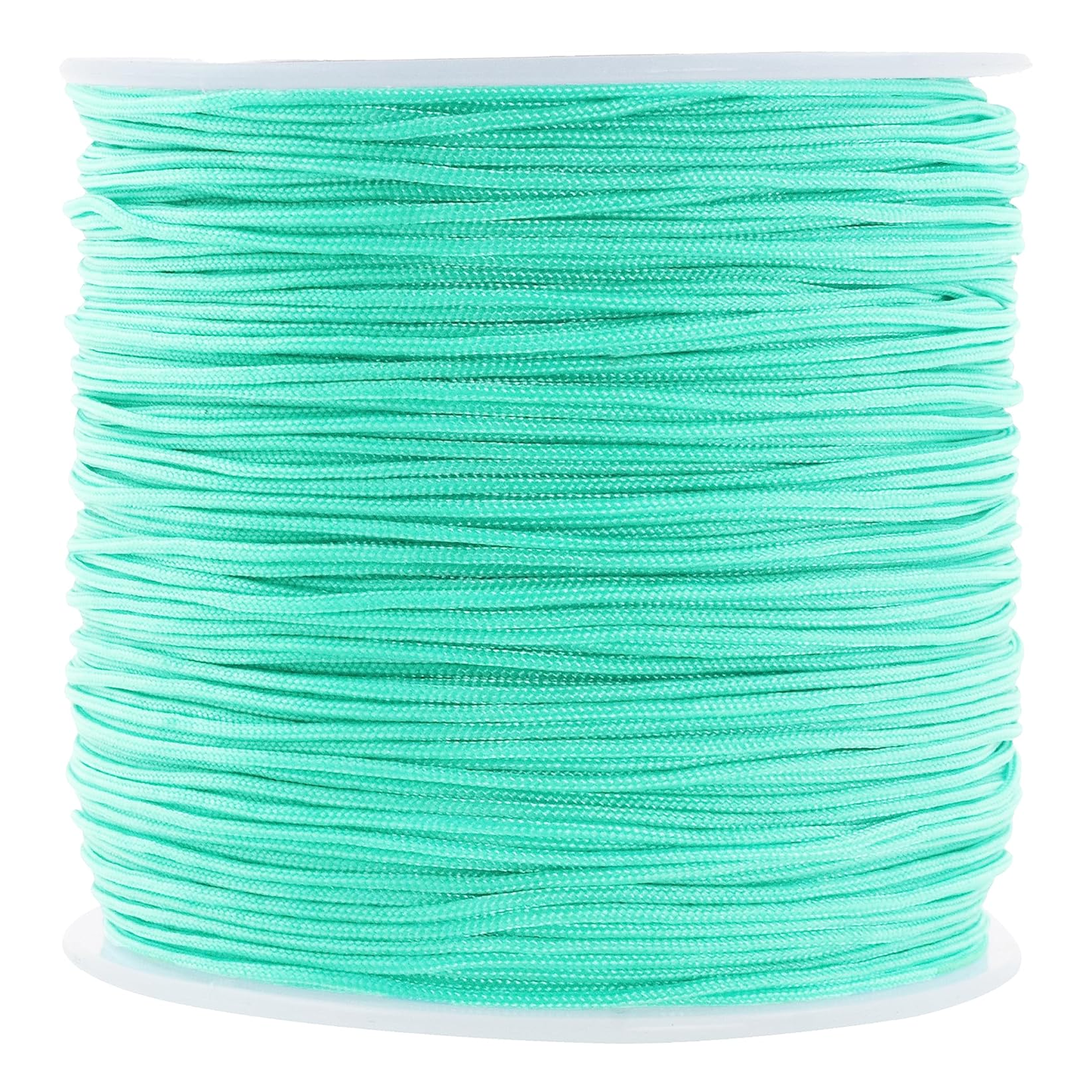 1mm Nylon Satin Cord, Rattail Trim Thread for Chinese Knotting, Kumihimo, Beading, Macrame, Jewelry Making, Sewing