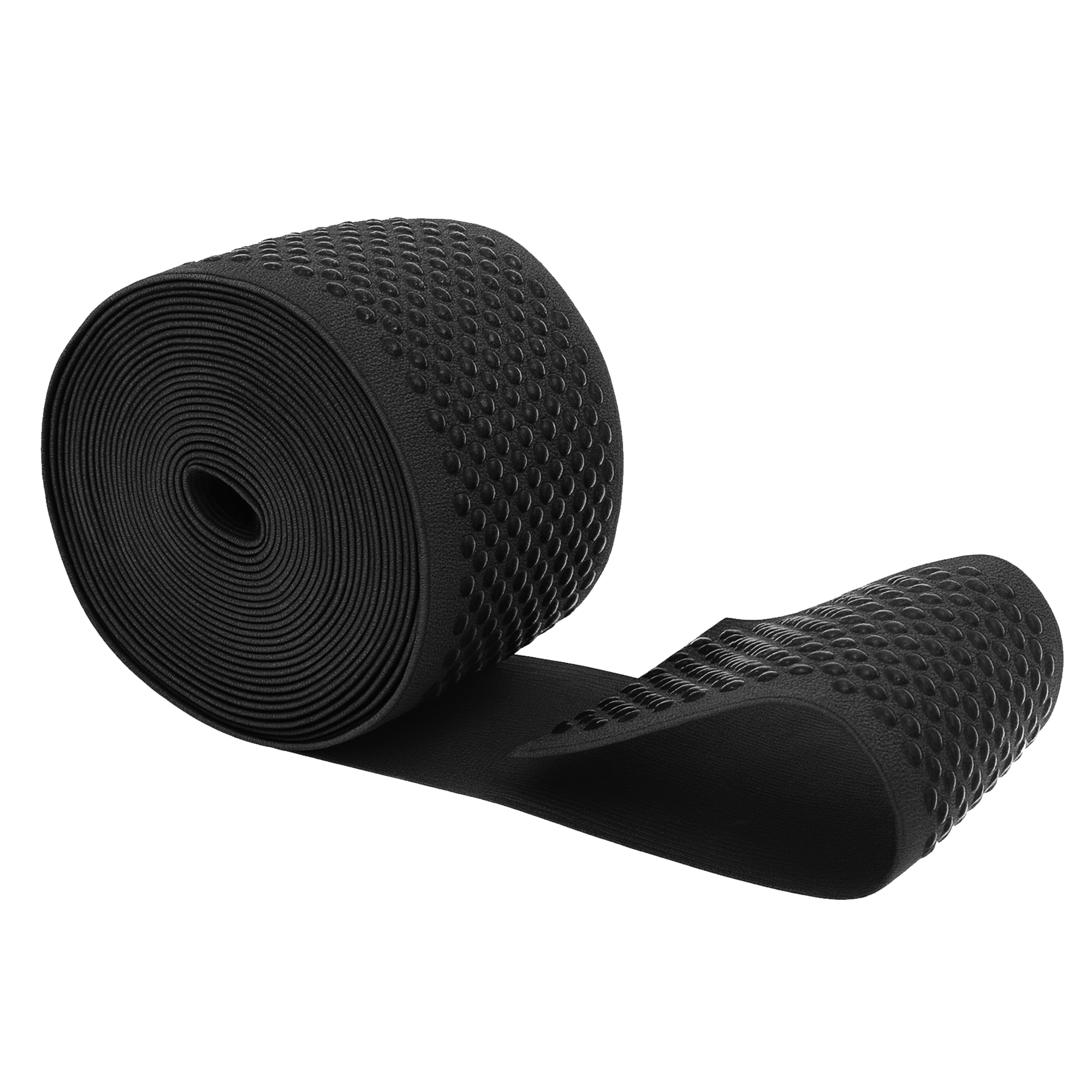 Mandala Crafts Elastic Silicone Gripper Tape for Clothing - Dotted Non Slip Elastic Band for Sewing - Silicone Elastic Straps Flat Stretchy Fabric Elastic Ribbon