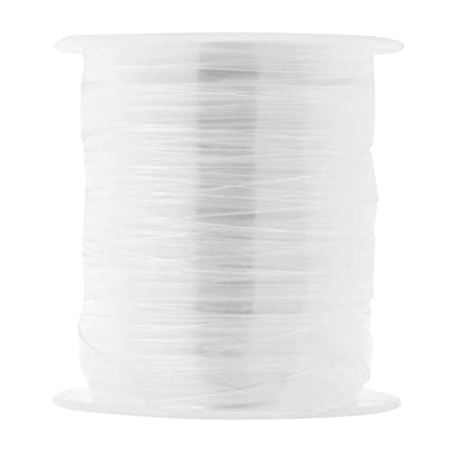 Mandala Crafts Clear Elastic for Sewing - Invisible Elastic Band Clear Elastic Strap - 5/16 Inch 8mm 33 Yards Lightweight Transparent Elastic Band for Bra Lingerie Swimwear Garments