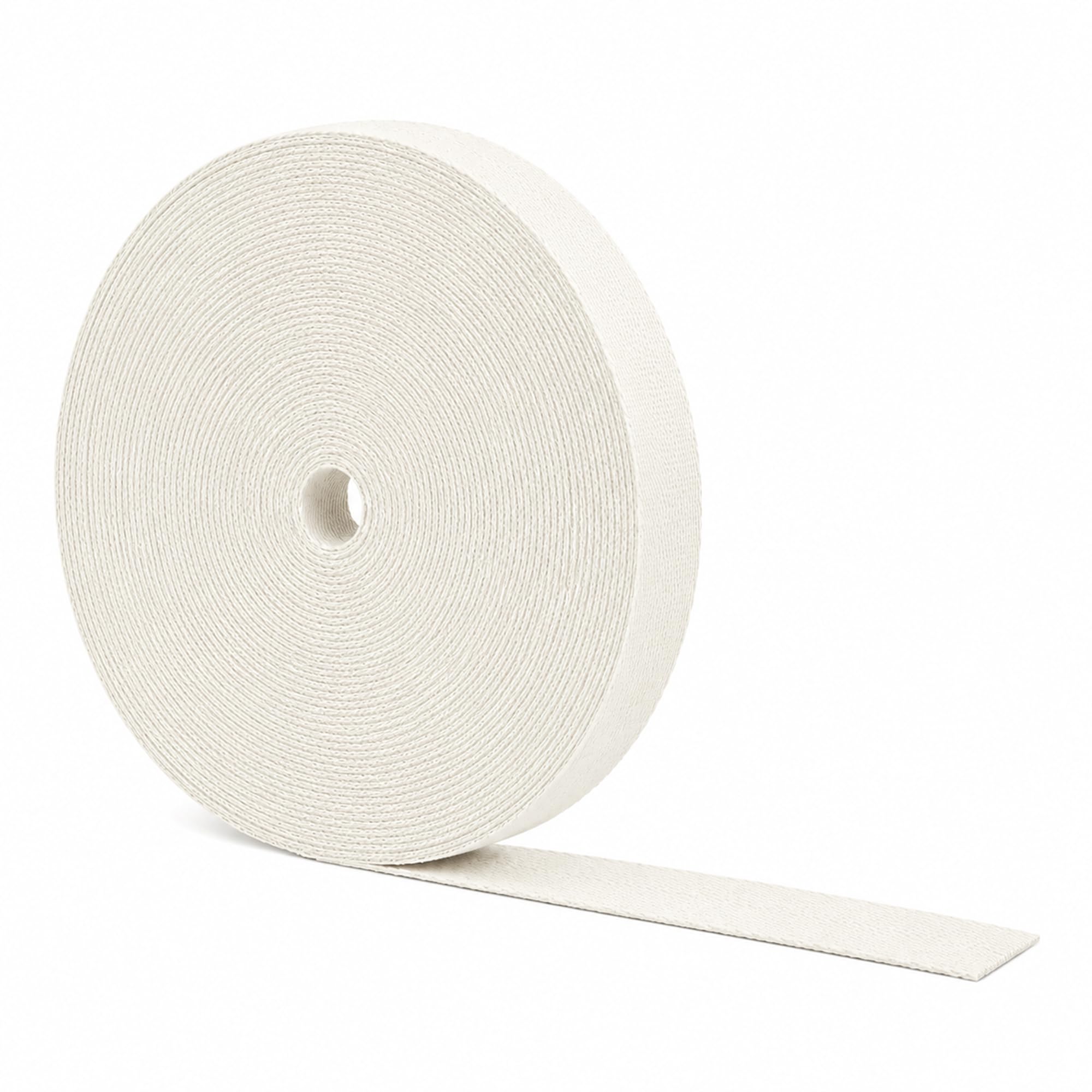 Cotton Twill Tape - Cotton Ribbon Webbing - Soft Cotton Herringbone Tape Cloth Strap for Seam Binding Sewing Trimming