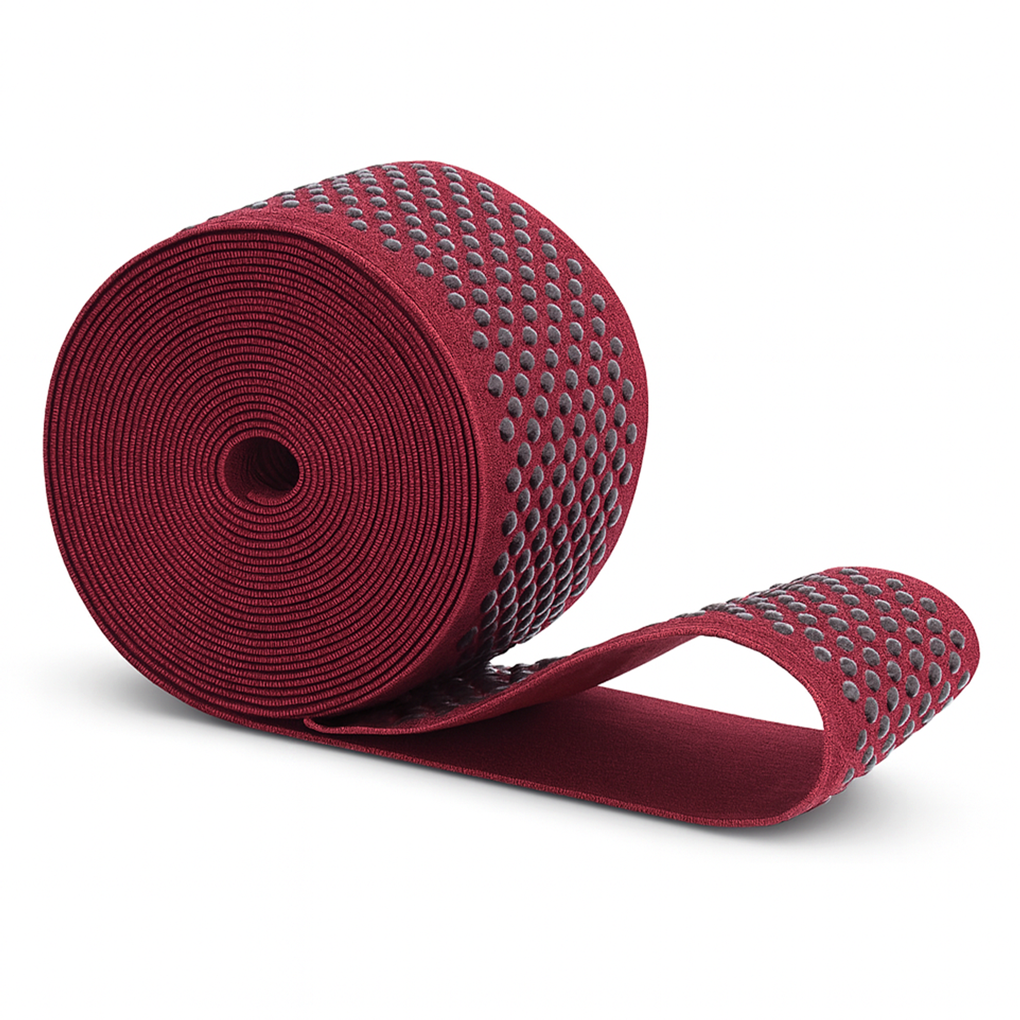 Mandala Crafts Elastic Silicone Gripper Tape for Clothing - Dotted Non Slip Elastic Band for Sewing - Silicone Elastic Straps Flat Stretchy Fabric Elastic Ribbon