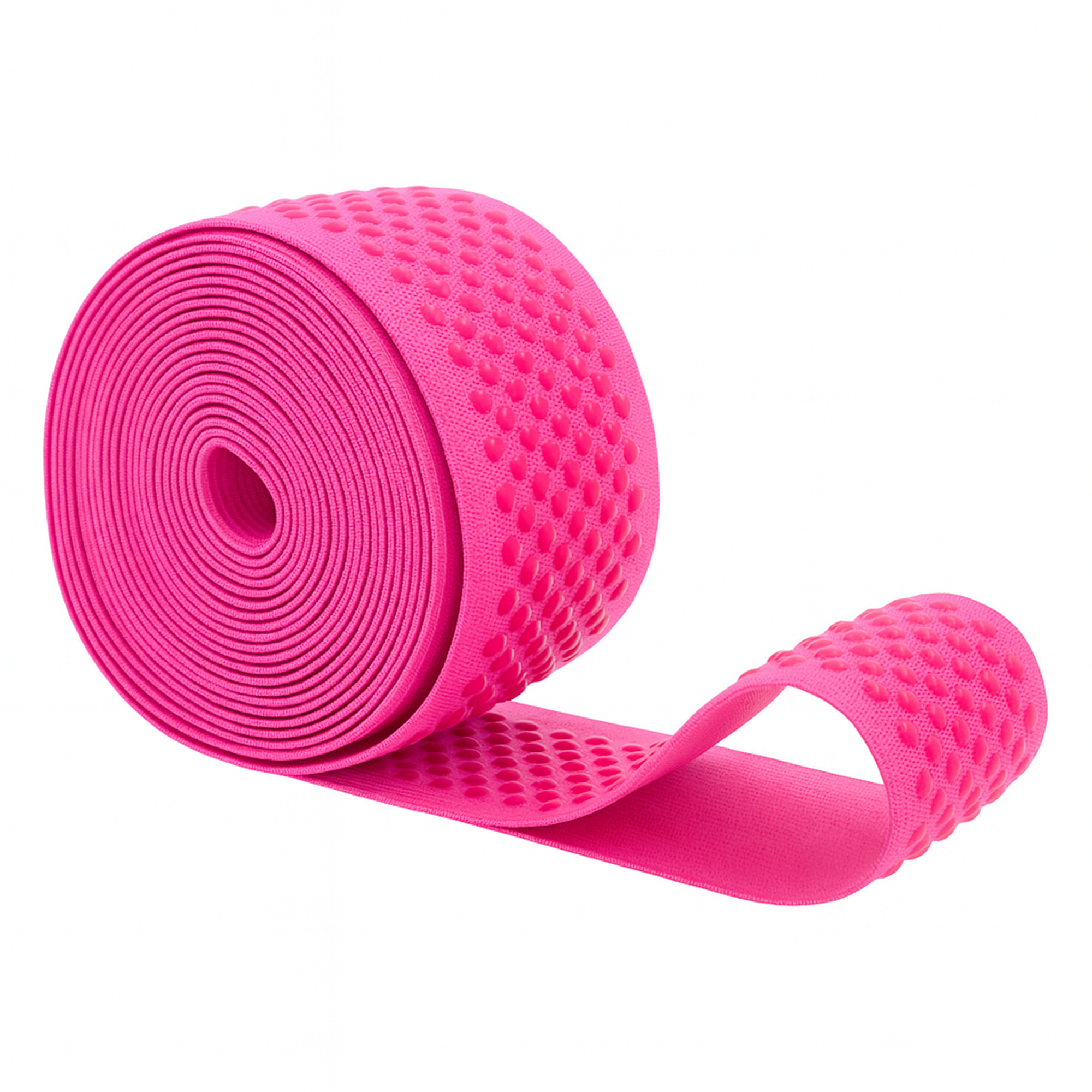 Mandala Crafts Elastic Silicone Gripper Tape for Clothing - Dotted Non Slip Elastic Band for Sewing - Silicone Elastic Straps Flat Stretchy Fabric Elastic Ribbon