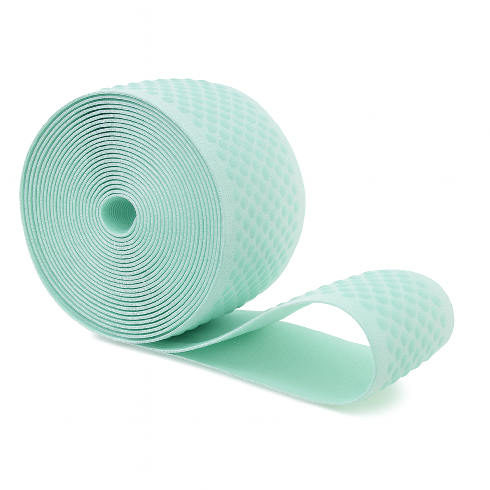 Mandala Crafts Elastic Silicone Gripper Tape for Clothing - Dotted Non Slip Elastic Band for Sewing - Silicone Elastic Straps Flat Stretchy Fabric Elastic Ribbon