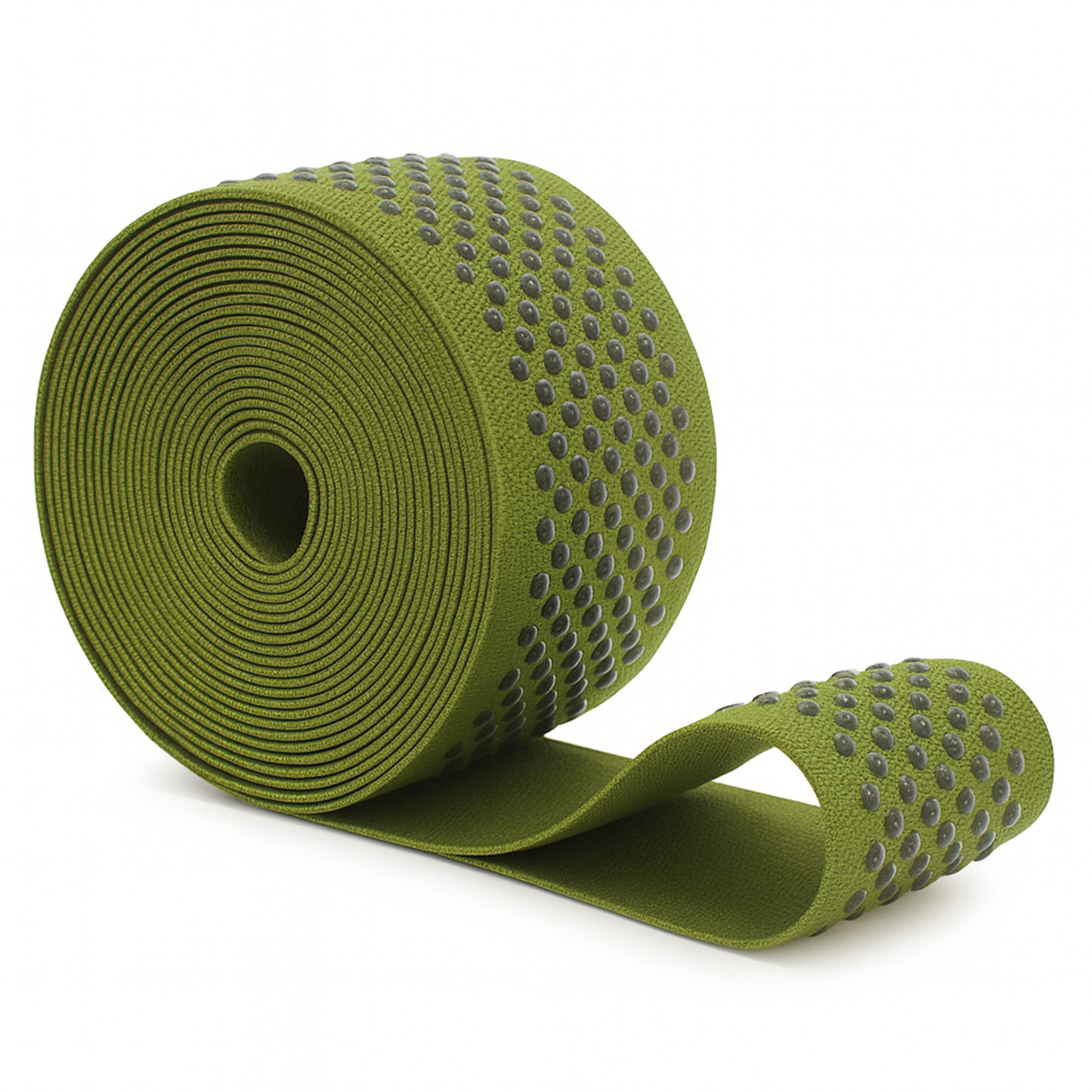 Mandala Crafts Elastic Silicone Gripper Tape for Clothing - Dotted Non Slip Elastic Band for Sewing - Silicone Elastic Straps Flat Stretchy Fabric Elastic Ribbon