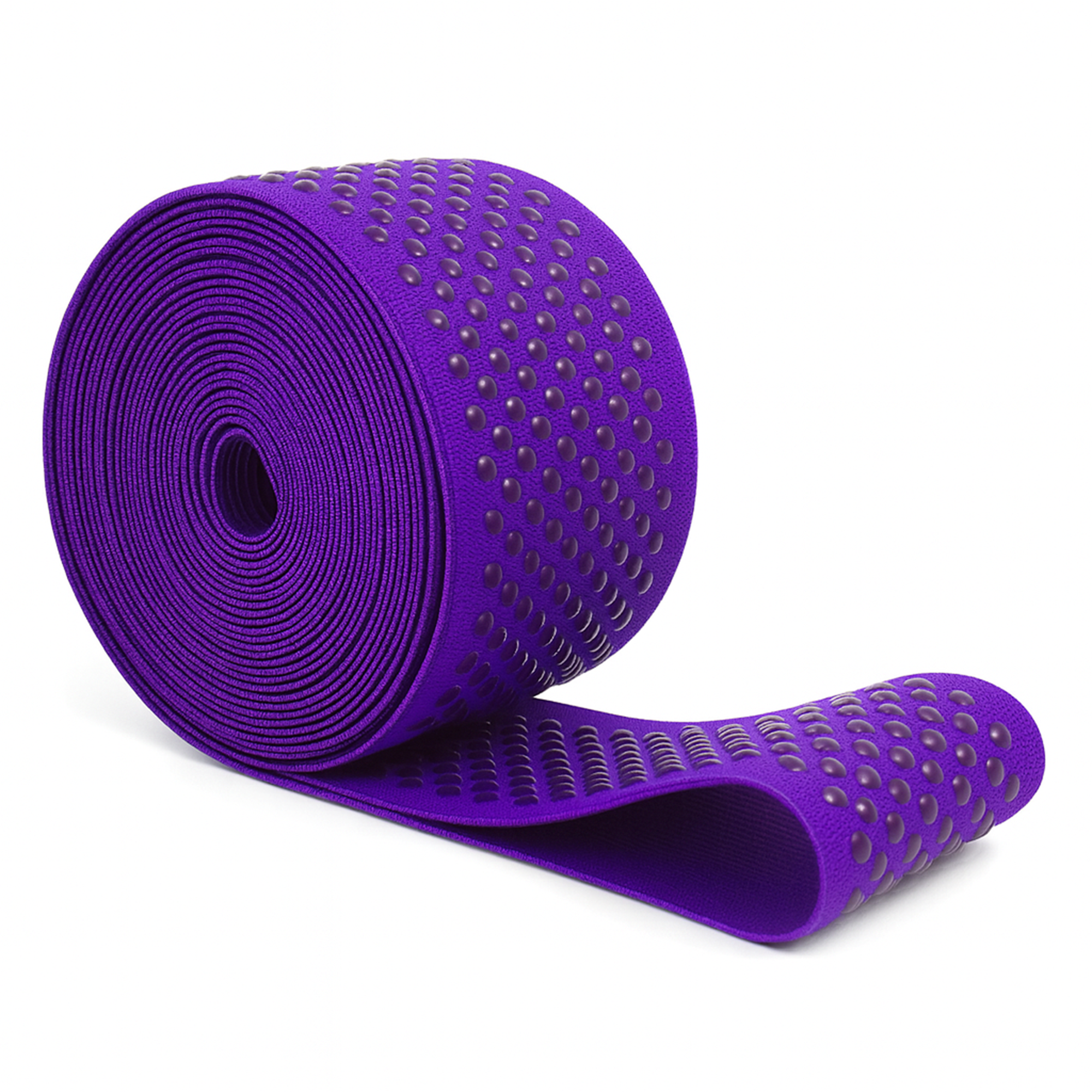 Mandala Crafts Elastic Silicone Gripper Tape for Clothing - Dotted Non Slip Elastic Band for Sewing - Silicone Elastic Straps Flat Stretchy Fabric Elastic Ribbon