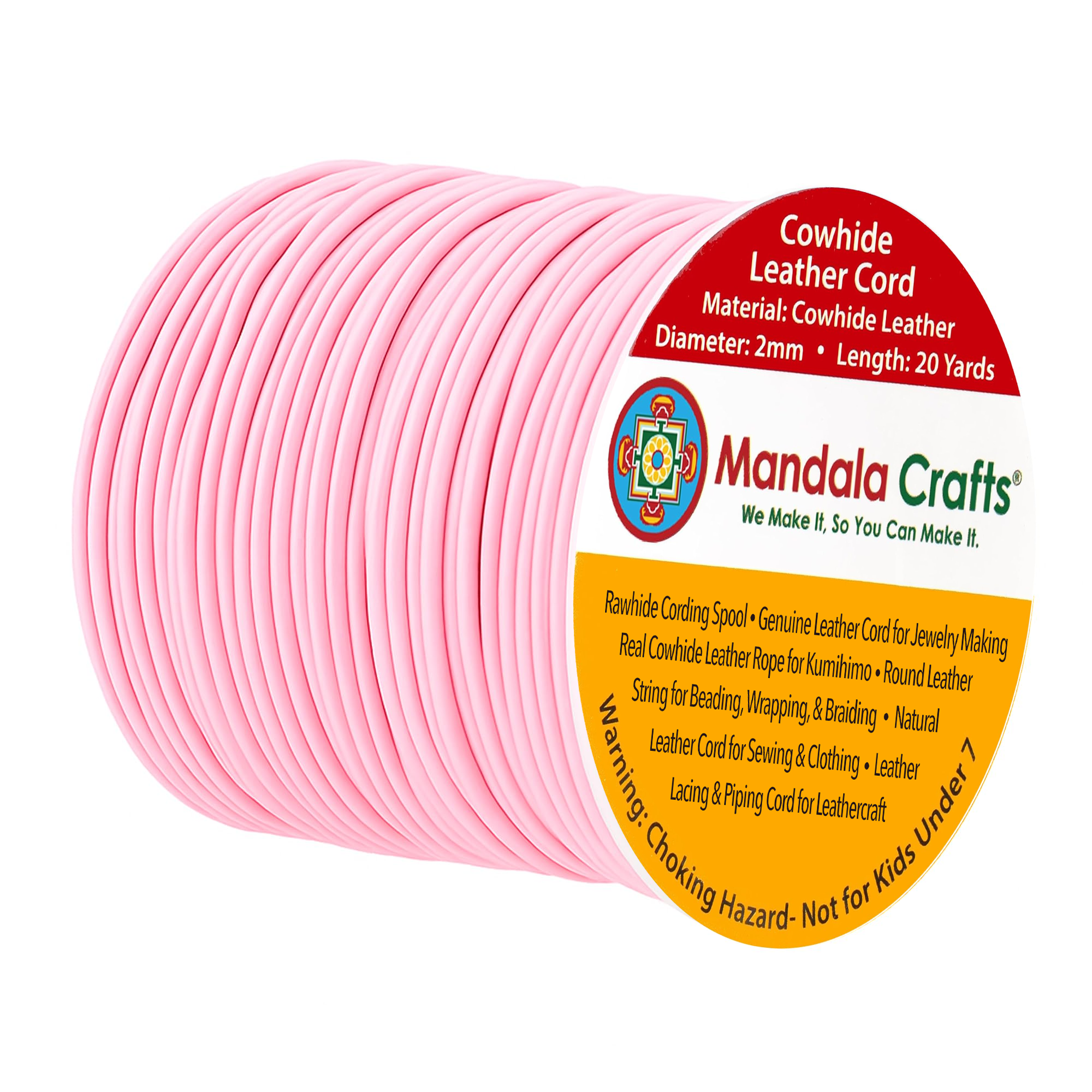 Round Cowhide Genuine Leather String Cord, Natural Rawhide Rope for Jewelry Making, Kumihimo Braiding, Shoelaces