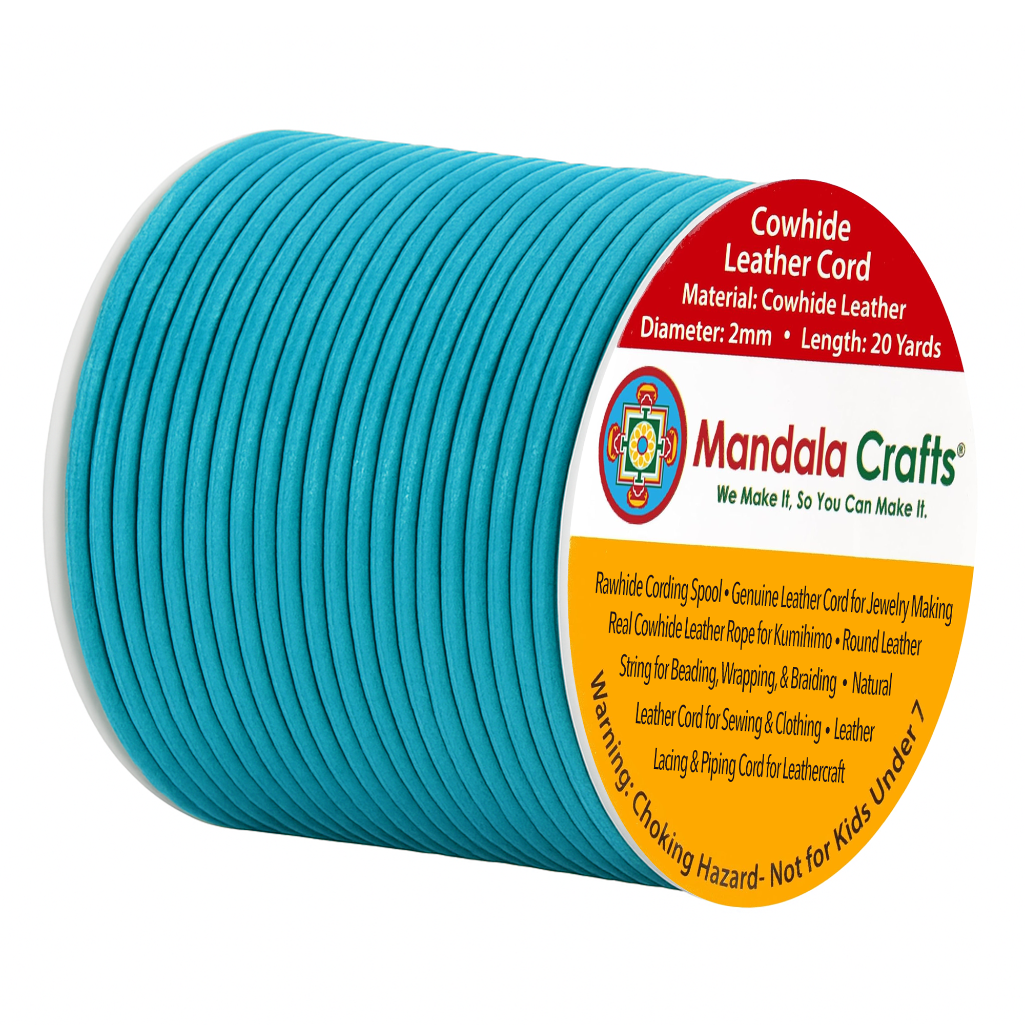 Round Cowhide Genuine Leather String Cord, Natural Rawhide Rope for Jewelry Making, Kumihimo Braiding, Shoelaces