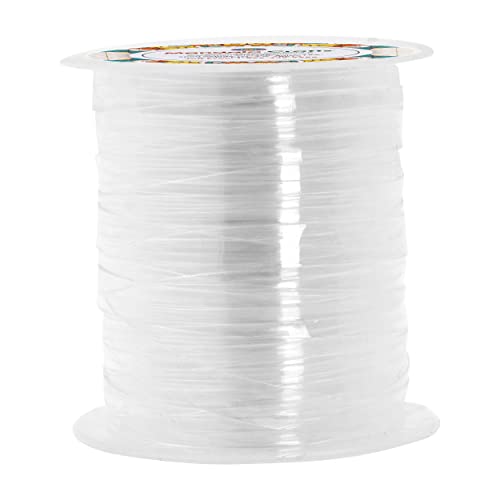 Mandala Crafts Clear Elastic for Sewing - Invisible Elastic Band Clear Elastic Strap - 33 Yards Lightweight Transparent Elastic Band for Bra Lingerie Swimwear Garments (1/4 Inch 6mm 33 Yards)