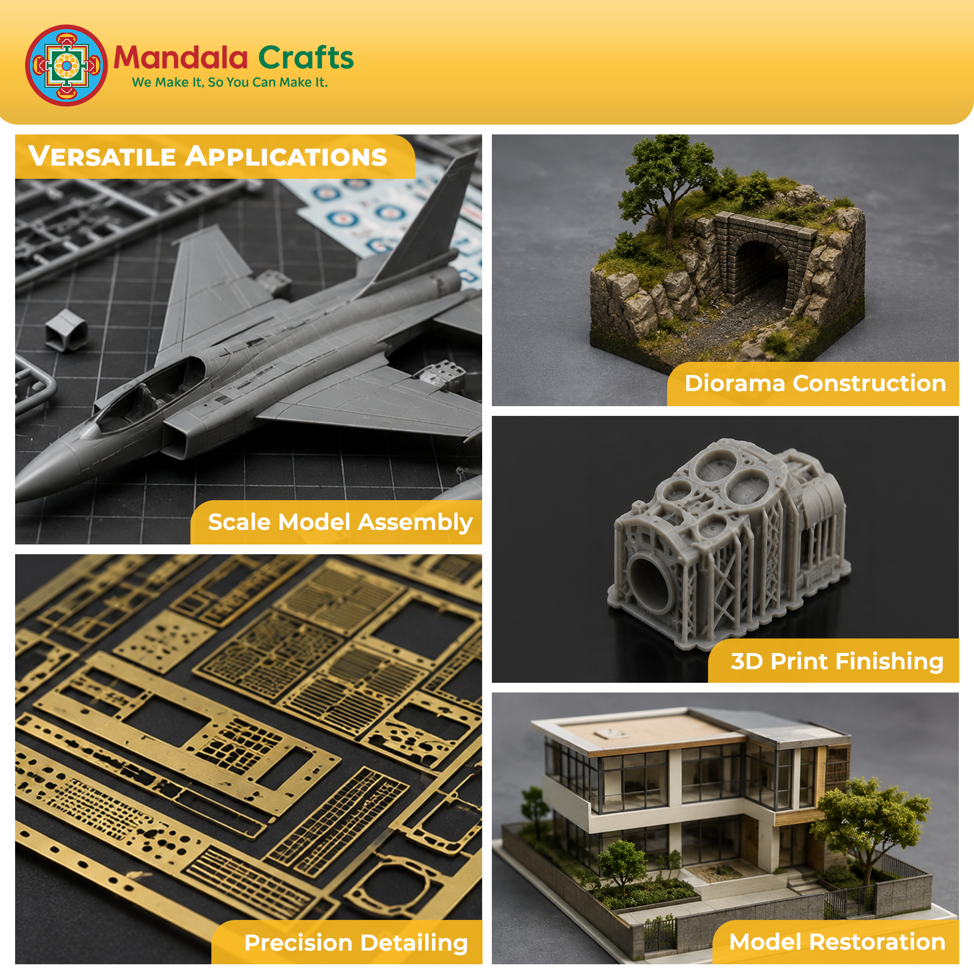 33 PC Model Building Hobby Tools Kit for 3D Plastic Miniatures - Professional Clippers, Tweezers, Drills, Grinder & Knife for Mecha, Scale Kits, Aircraft, Tanks, Ships, Cars, Metal & Resin