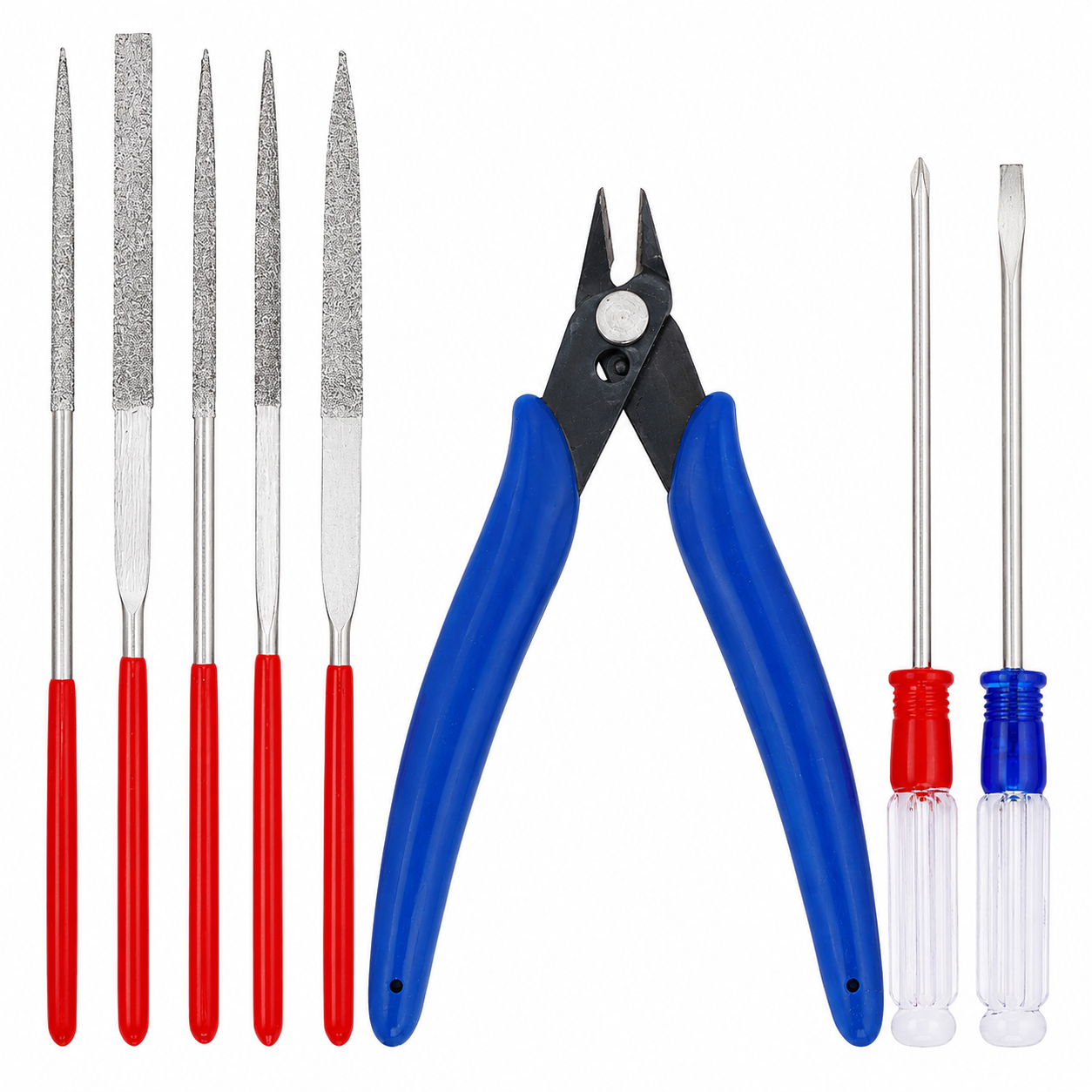 33 PC Model Building Hobby Tools Kit for 3D Plastic Miniatures - Professional Clippers, Tweezers, Drills, Grinder & Knife for Mecha, Scale Kits, Aircraft, Tanks, Ships, Cars, Metal & Resin