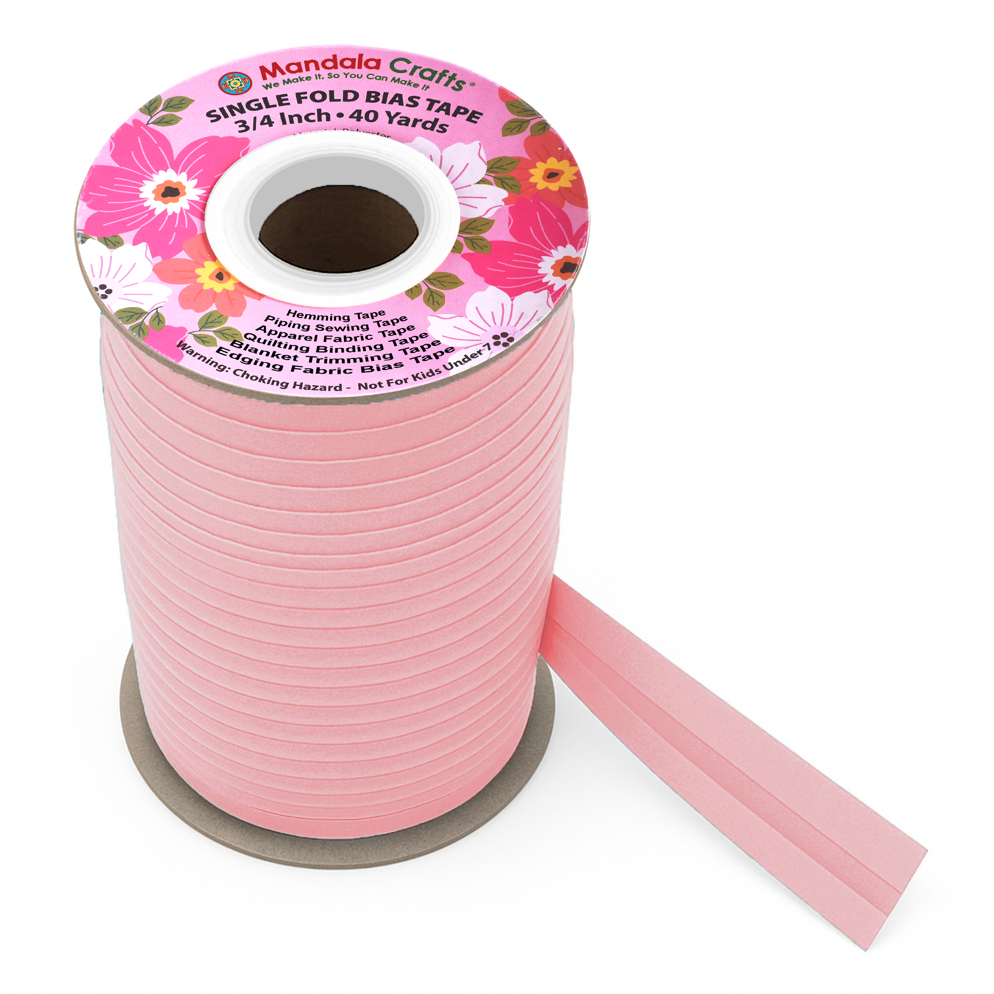 3/4 Inch Fabric Single Fold Bias Tape for Sewing Piping Hemming - 40 Yds Bias Tape Blanket Quilt Bias Binding Tape - Seam Binding Tape