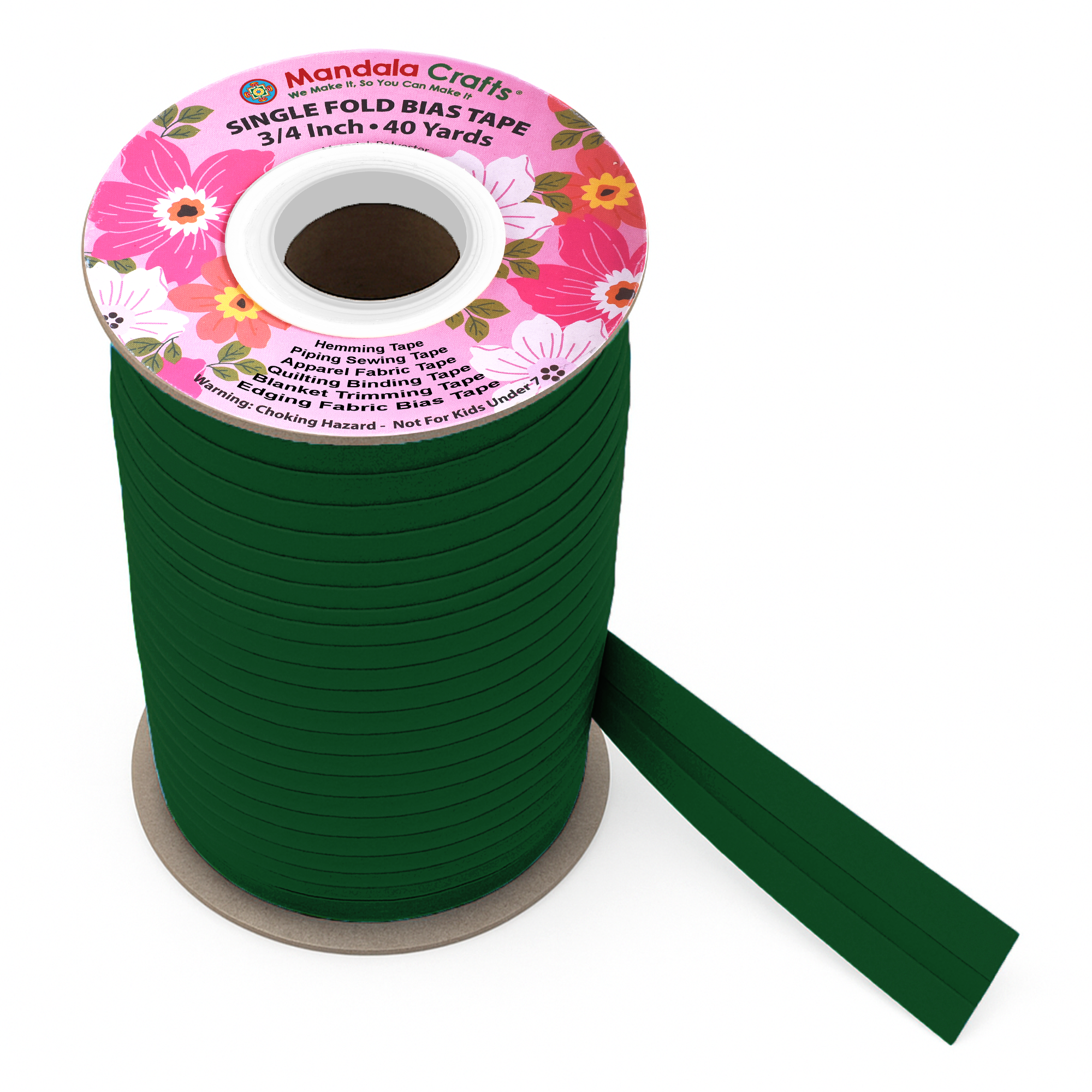 3/4 Inch Fabric Single Fold Bias Tape for Sewing Piping Hemming - 40 Yds Bias Tape Blanket Quilt Bias Binding Tape - Seam Binding Tape