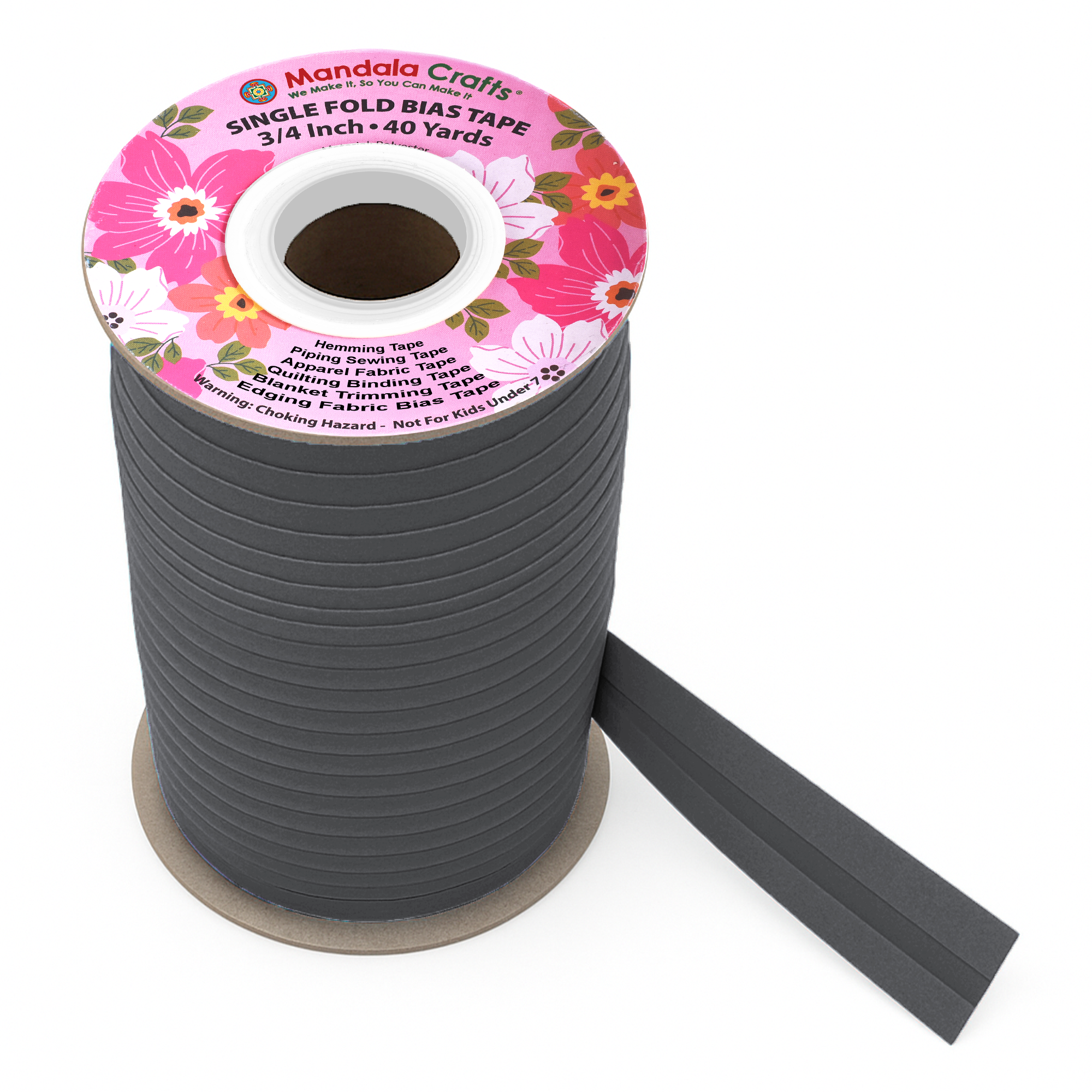 3/4 Inch Fabric Single Fold Bias Tape for Sewing Piping Hemming - 40 Yds Bias Tape Blanket Quilt Bias Binding Tape - Seam Binding Tape