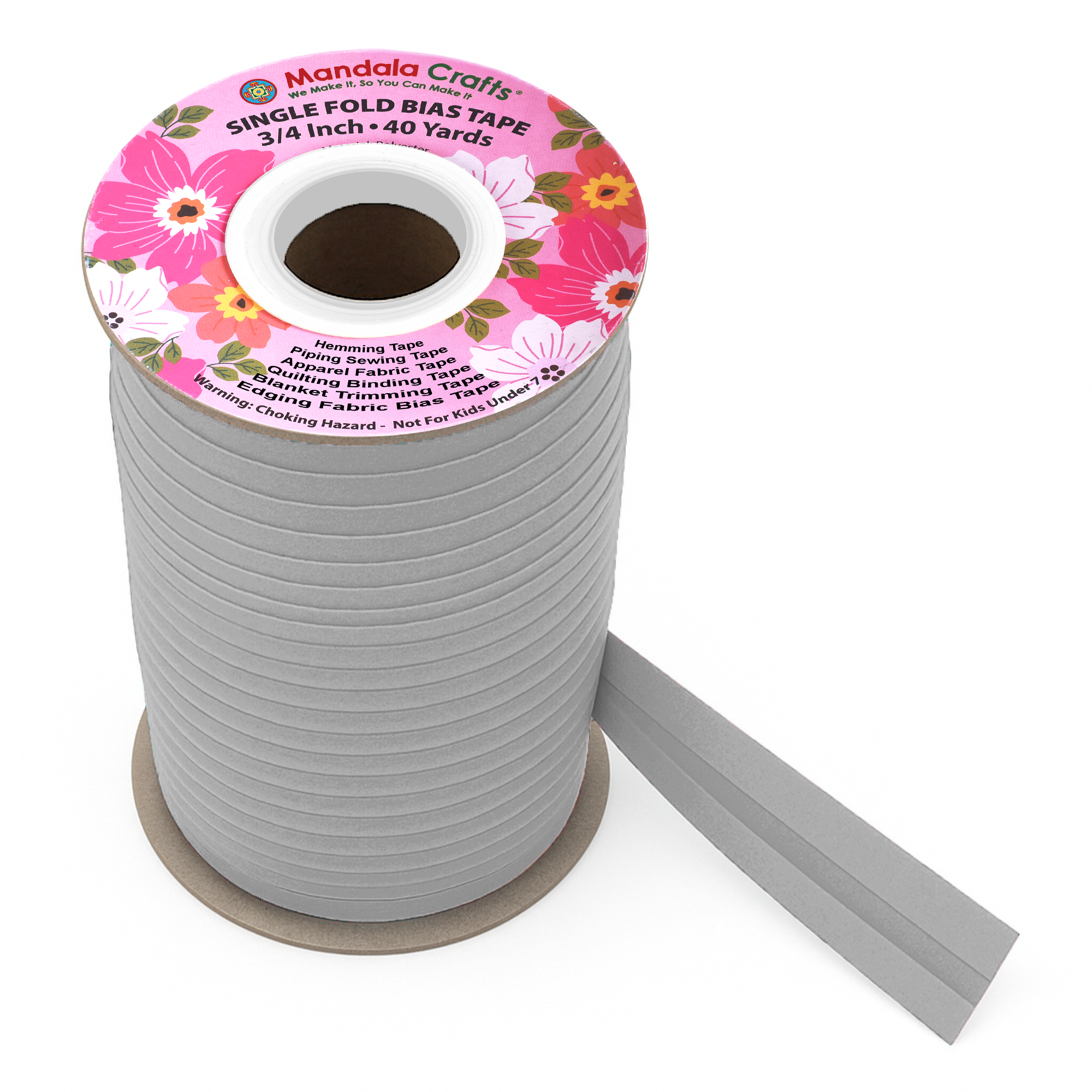 3/4 Inch Fabric Single Fold Bias Tape for Sewing Piping Hemming - 40 Yds Bias Tape Blanket Quilt Bias Binding Tape - Seam Binding Tape