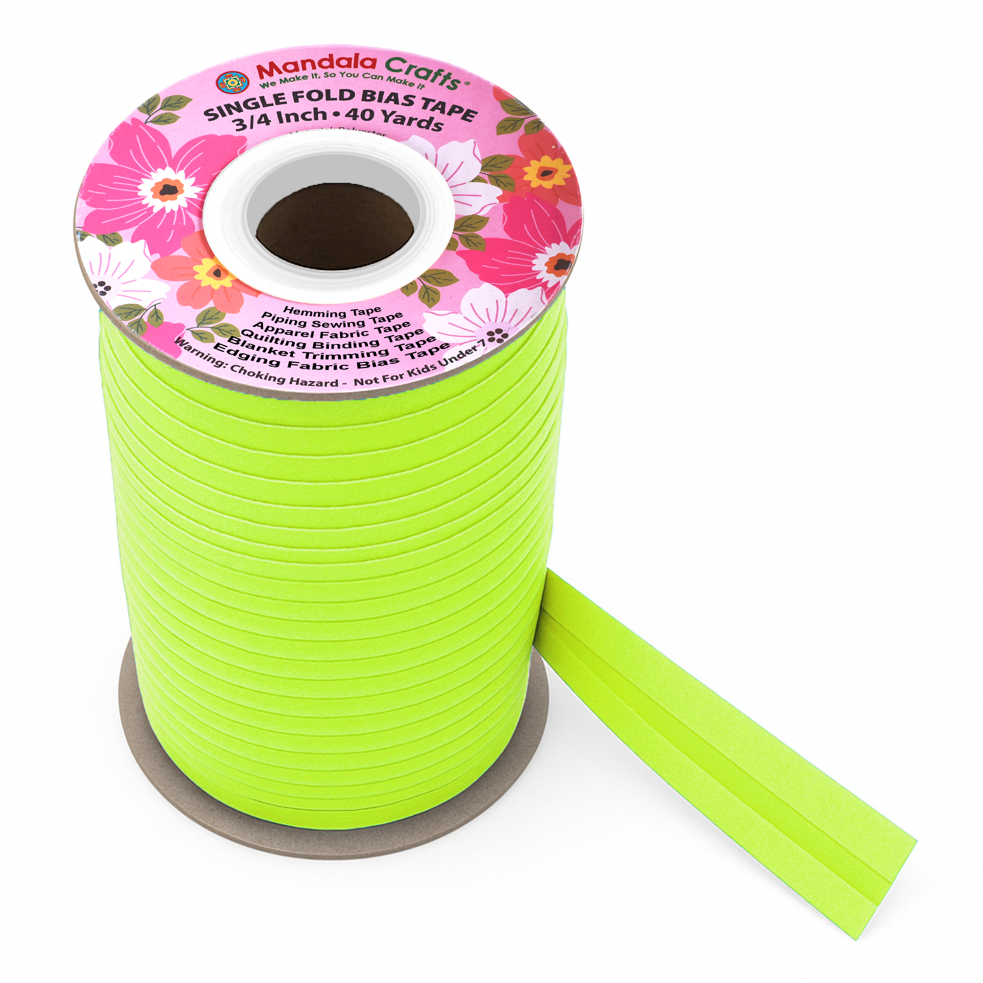 3/4 Inch Fabric Single Fold Bias Tape for Sewing Piping Hemming - 40 Yds Bias Tape Blanket Quilt Bias Binding Tape - Seam Binding Tape