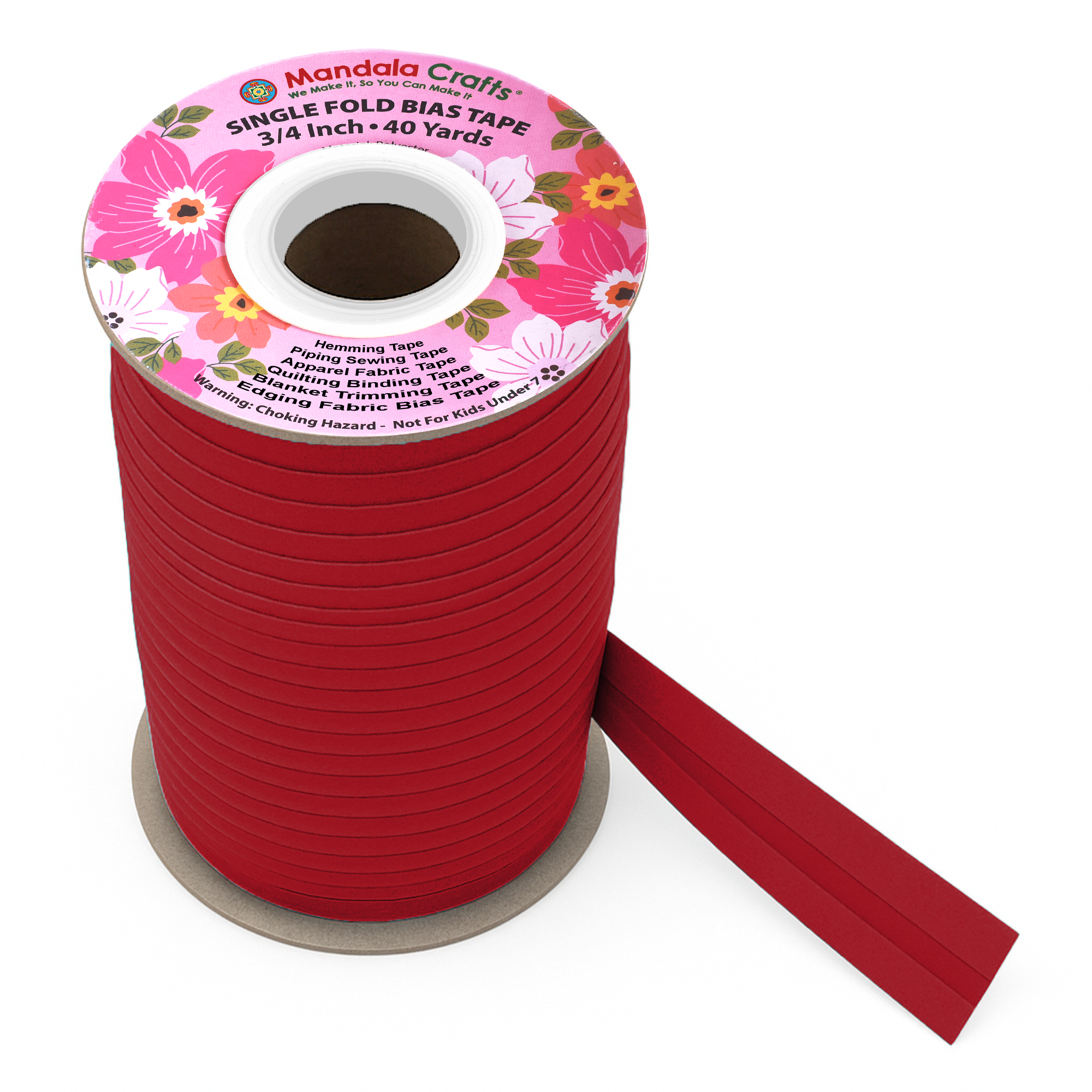 3/4 Inch Fabric Single Fold Bias Tape for Sewing Piping Hemming - 40 Yds Bias Tape Blanket Quilt Bias Binding Tape - Seam Binding Tape