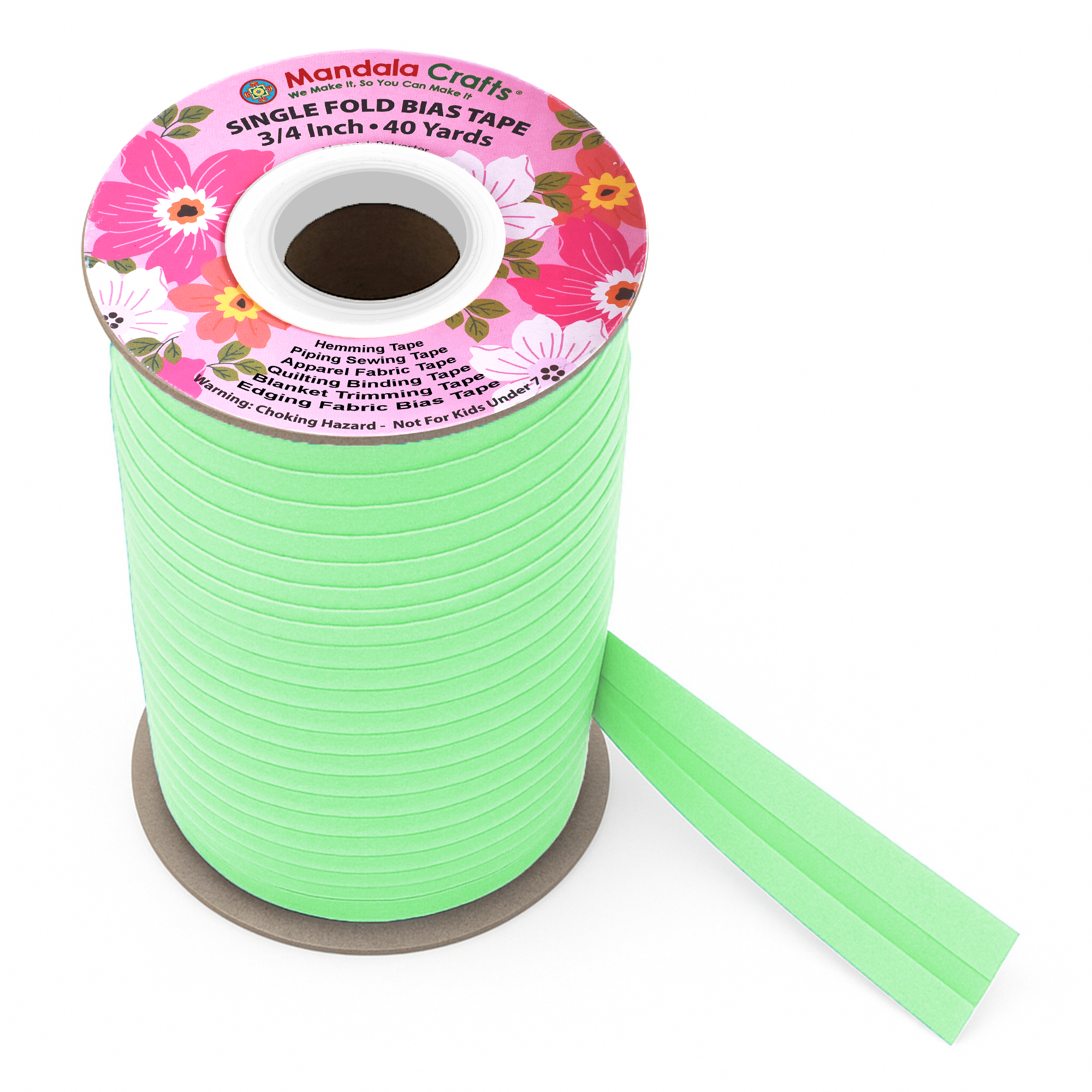 3/4 Inch Fabric Single Fold Bias Tape for Sewing Piping Hemming - 40 Yds Bias Tape Blanket Quilt Bias Binding Tape - Seam Binding Tape