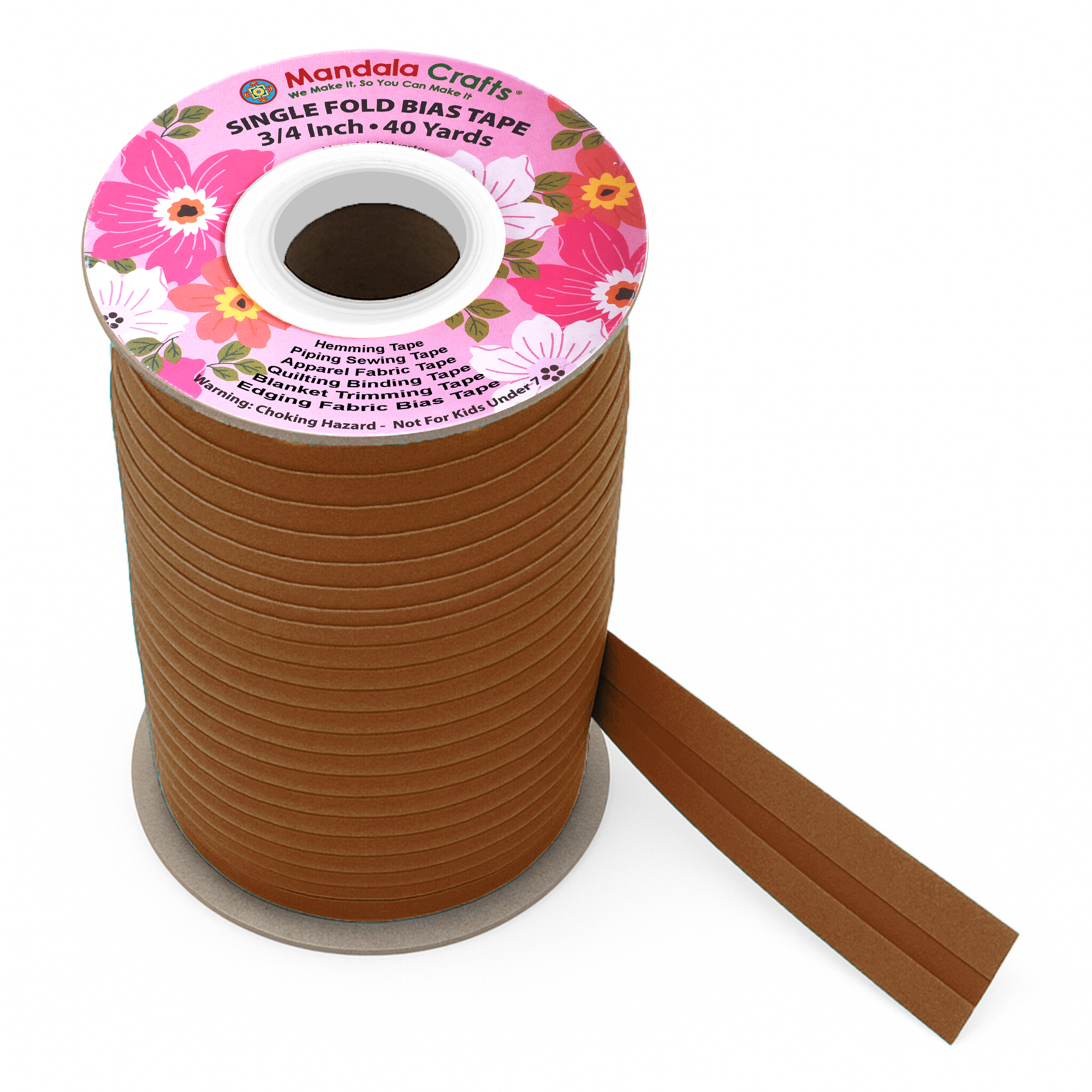 3/4 Inch Fabric Single Fold Bias Tape for Sewing Piping Hemming - 40 Yds Bias Tape Blanket Quilt Bias Binding Tape - Seam Binding Tape