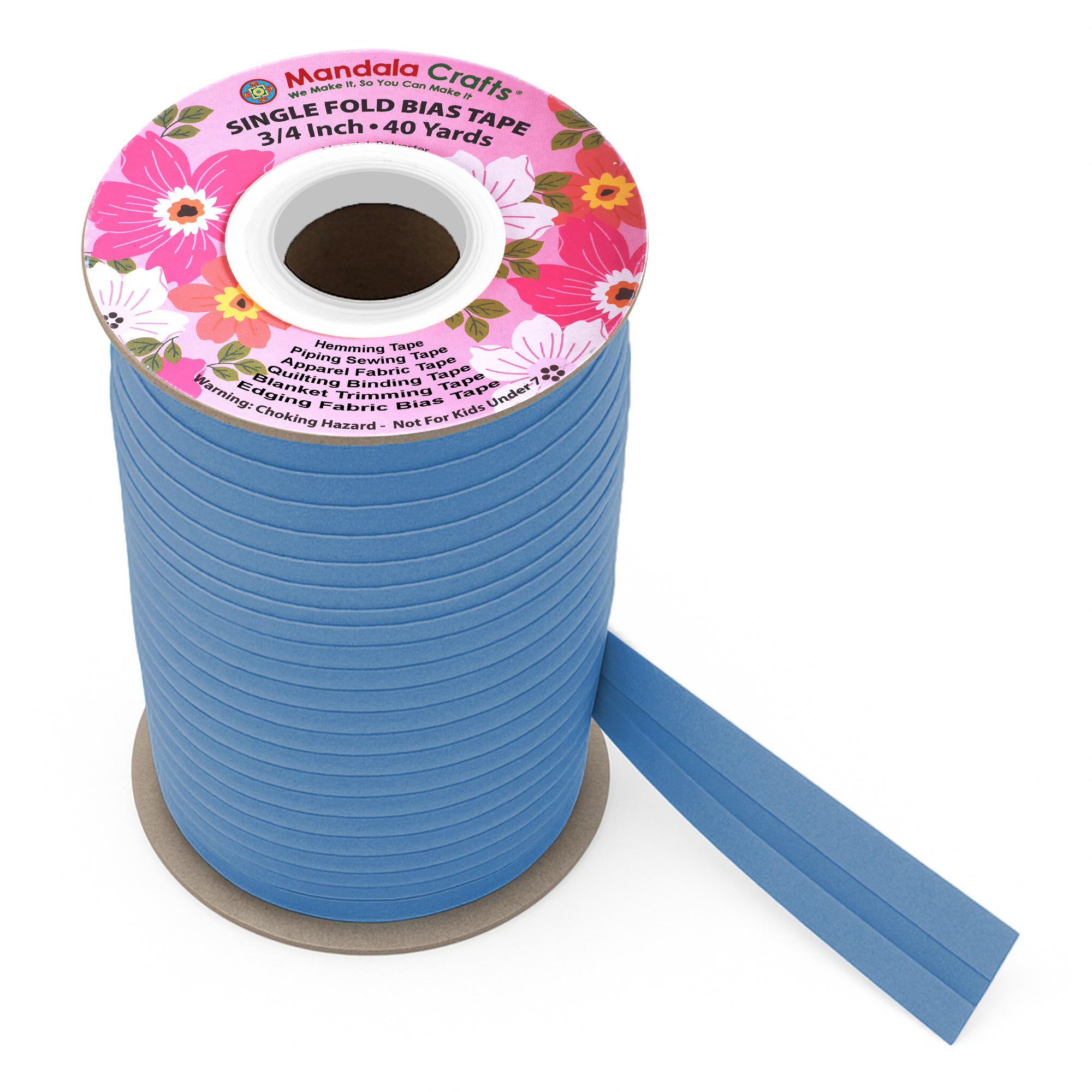 3/4 Inch Fabric Single Fold Bias Tape for Sewing Piping Hemming - 40 Yds Bias Tape Blanket Quilt Bias Binding Tape - Seam Binding Tape