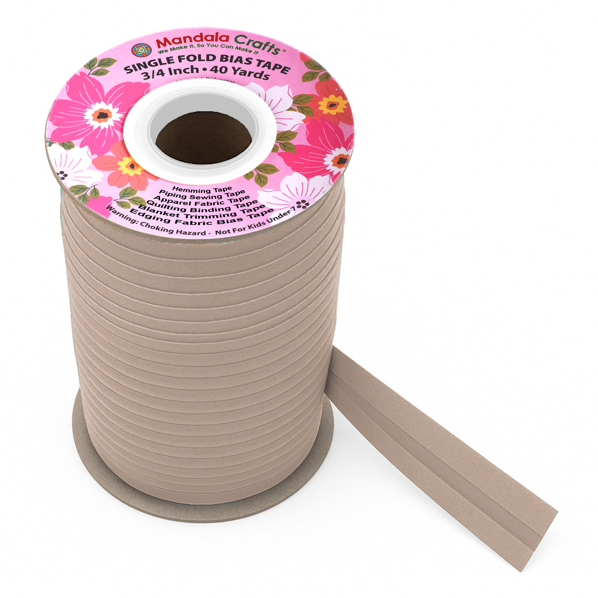 3/4 Inch Fabric Single Fold Bias Tape for Sewing Piping Hemming - 40 Yds Bias Tape Blanket Quilt Bias Binding Tape - Seam Binding Tape
