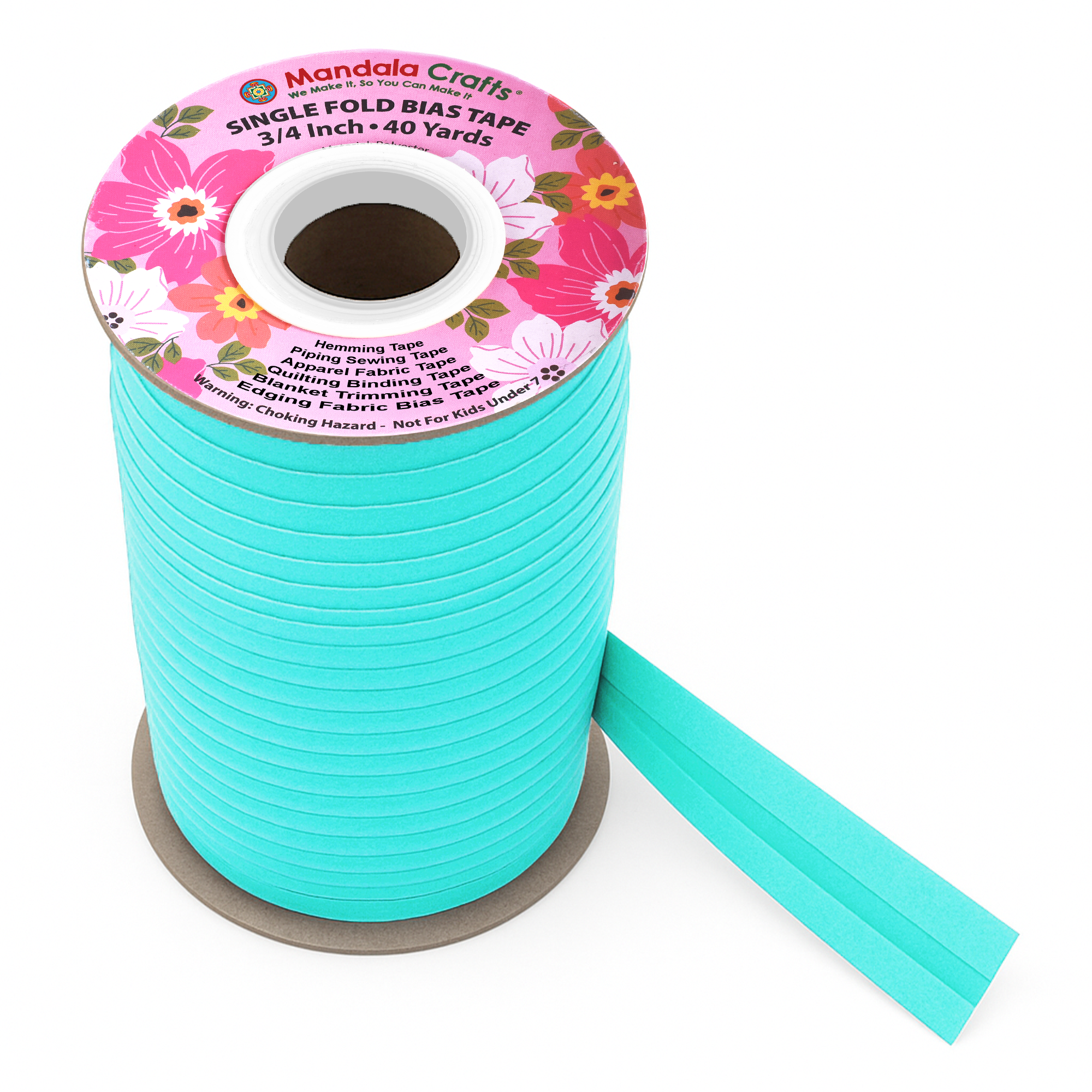 3/4 Inch Fabric Single Fold Bias Tape for Sewing Piping Hemming - 40 Yds Bias Tape Blanket Quilt Bias Binding Tape - Seam Binding Tape