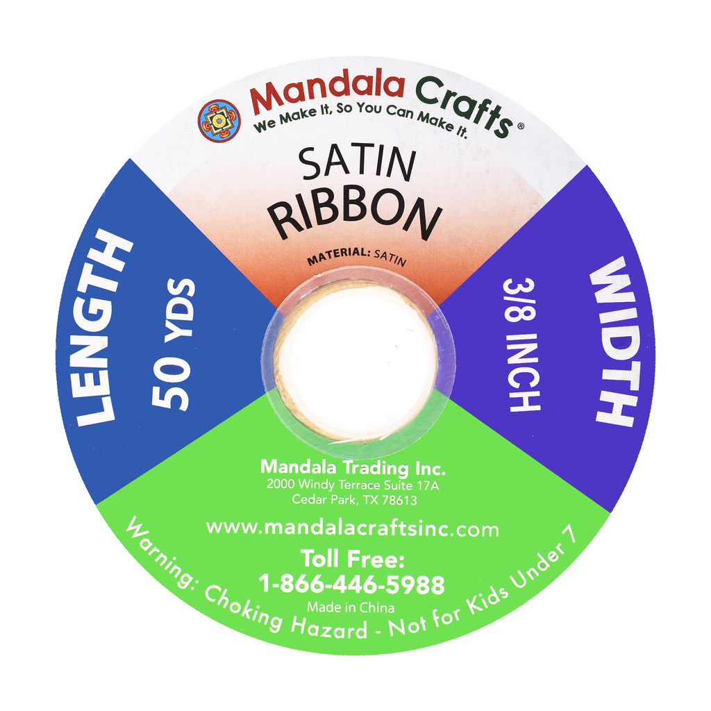 1/4 3/8 1/2 Inch Satin Ribbon for Crafts - Ribbons for Gift Wrapping