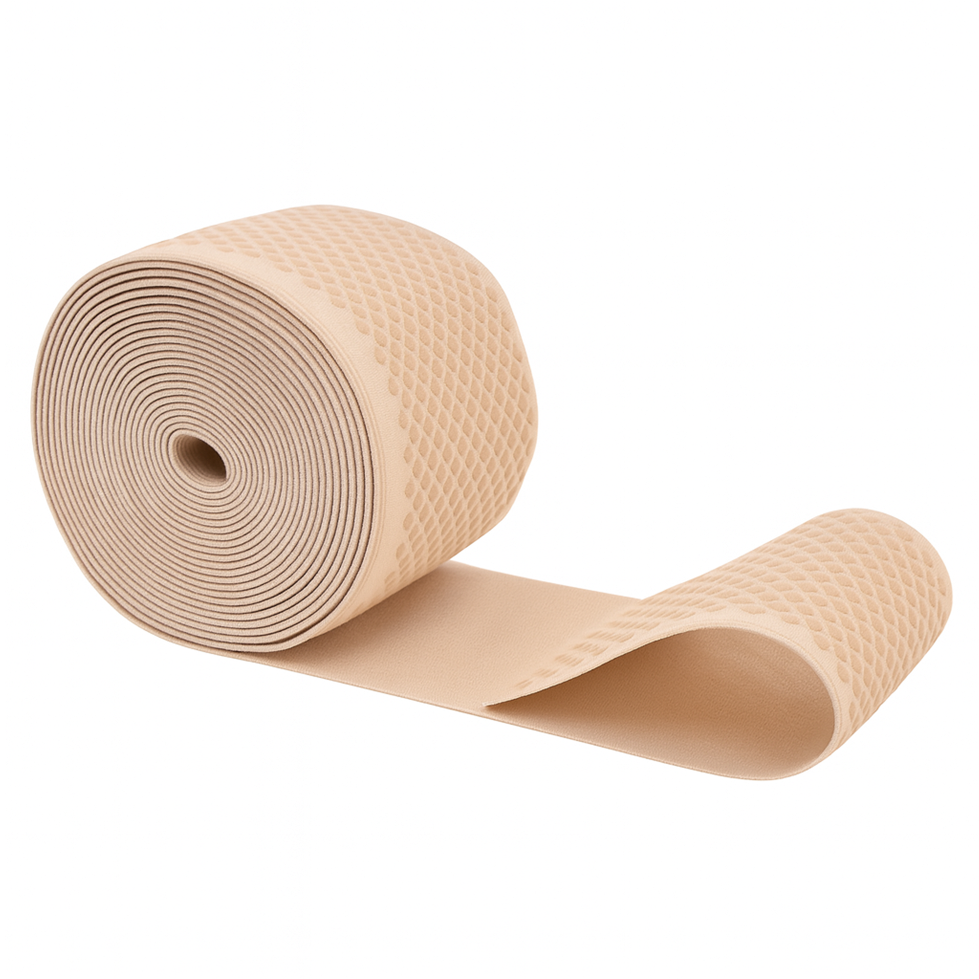 Mandala Crafts Elastic Silicone Gripper Tape for Clothing - Dotted Non Slip Elastic Band for Sewing - Silicone Elastic Straps Flat Stretchy Fabric Elastic Ribbon