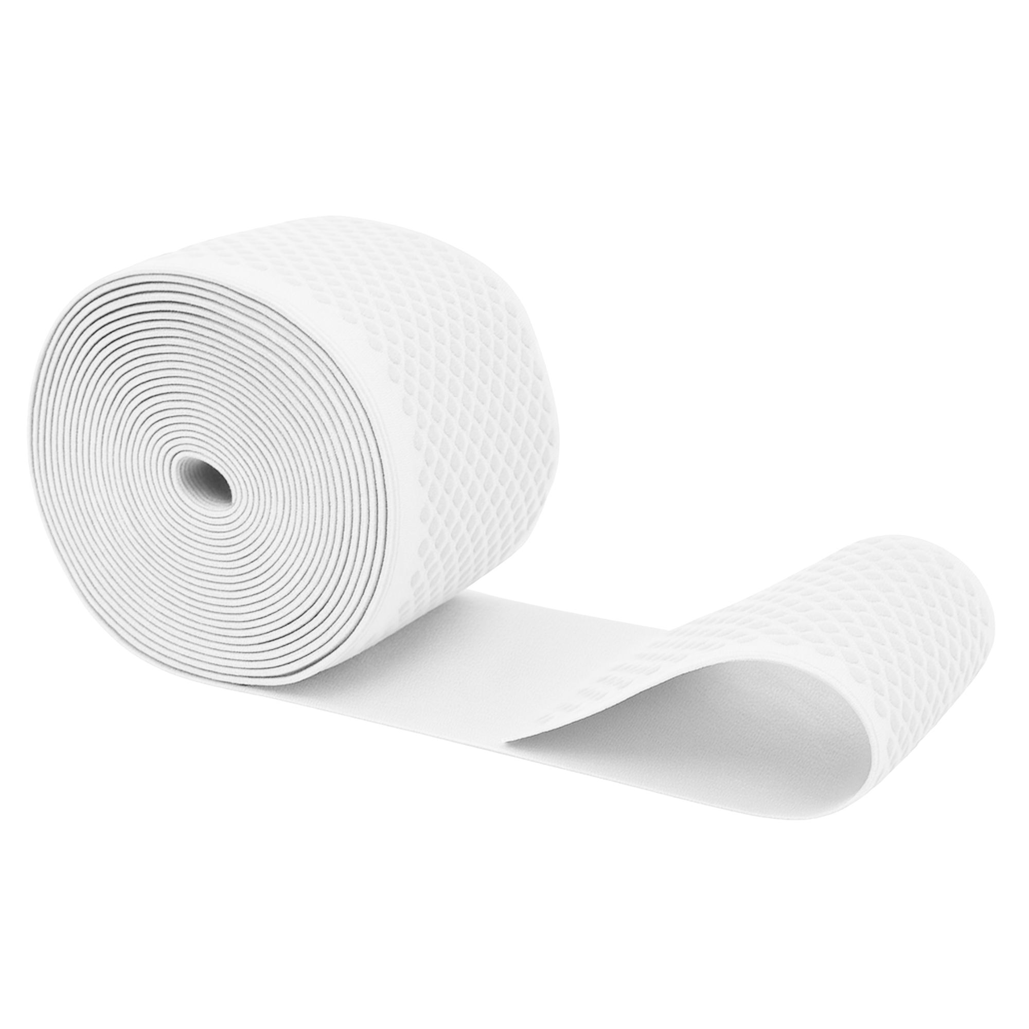 Mandala Crafts Elastic Silicone Gripper Tape for Clothing - Dotted Non Slip Elastic Band for Sewing - Silicone Elastic Straps Flat Stretchy Fabric Elastic Ribbon