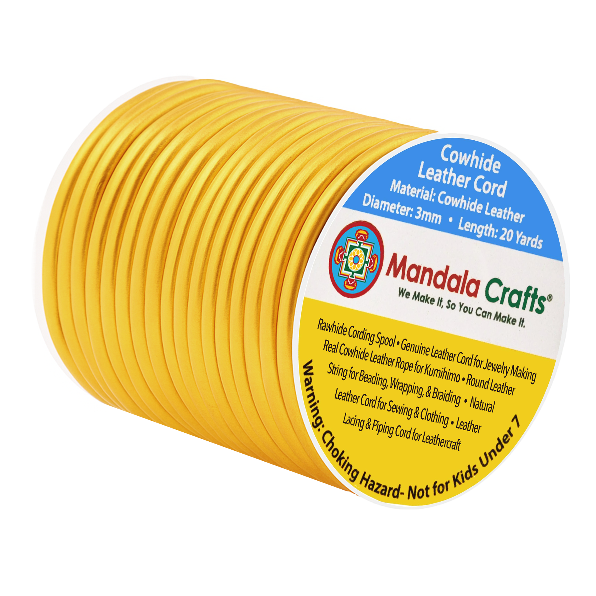 Round Cowhide Genuine Leather String Cord, Natural Rawhide Rope for Jewelry Making, Kumihimo Braiding, Shoelaces