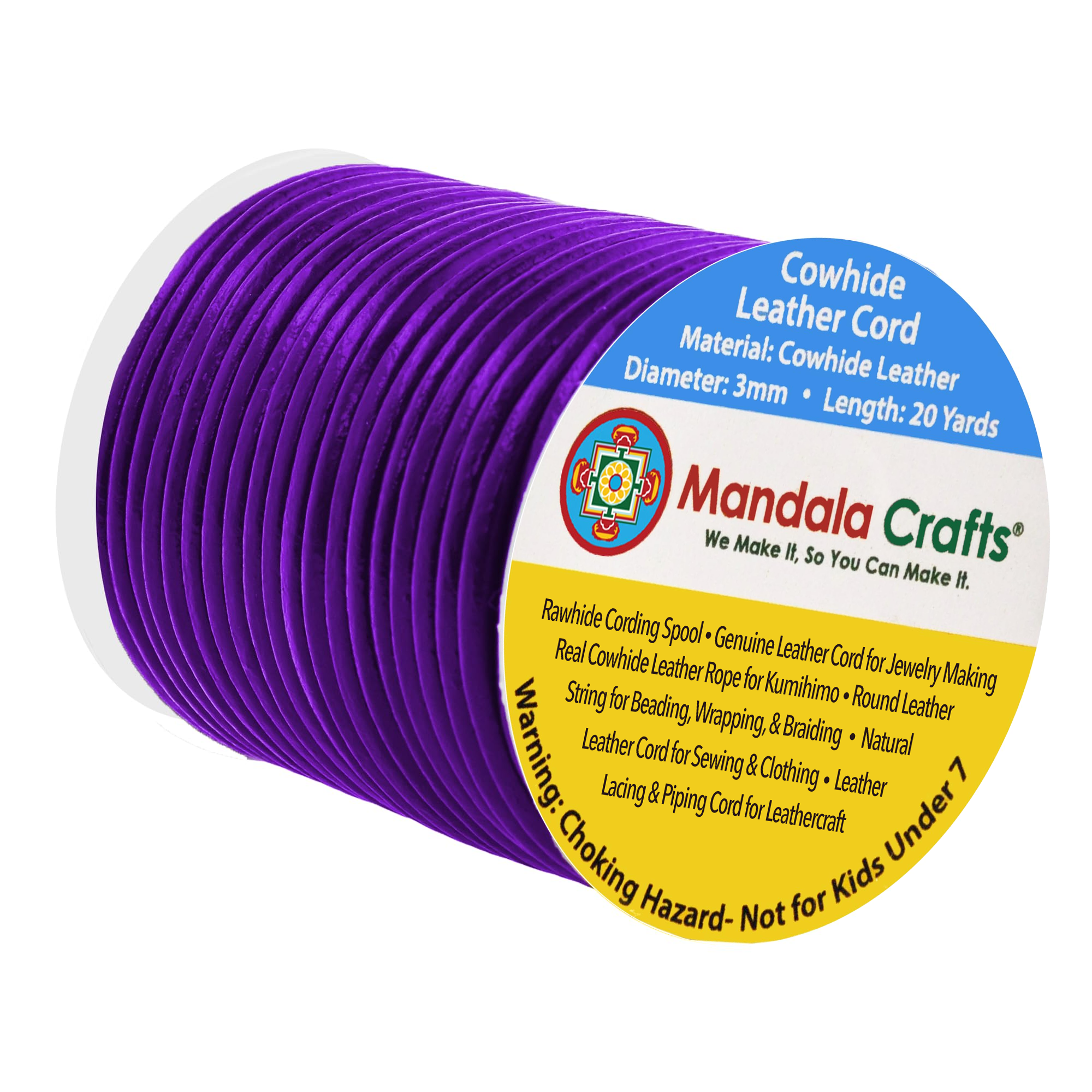 Round Cowhide Genuine Leather String Cord, Natural Rawhide Rope for Jewelry Making, Kumihimo Braiding, Shoelaces