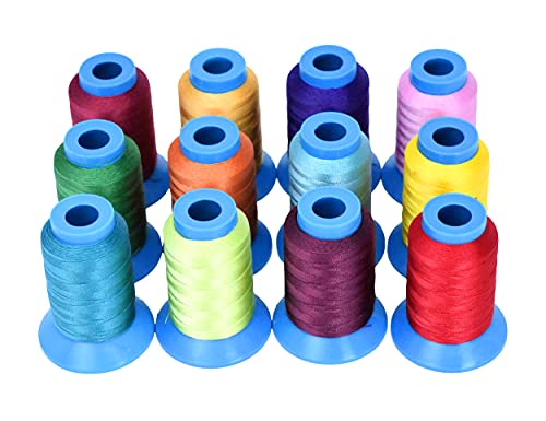 Mandala Crafts Bonded Nylon Thread for Sewing Leather, Upholstery, Jeans and Weaving Hair; Heavy-Duty