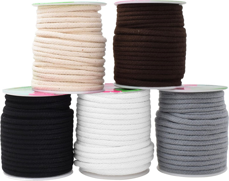 Soft Drawstring Replacement Rope Upholstery Crochet Macramé Cotton Welt Trim Piping Cord