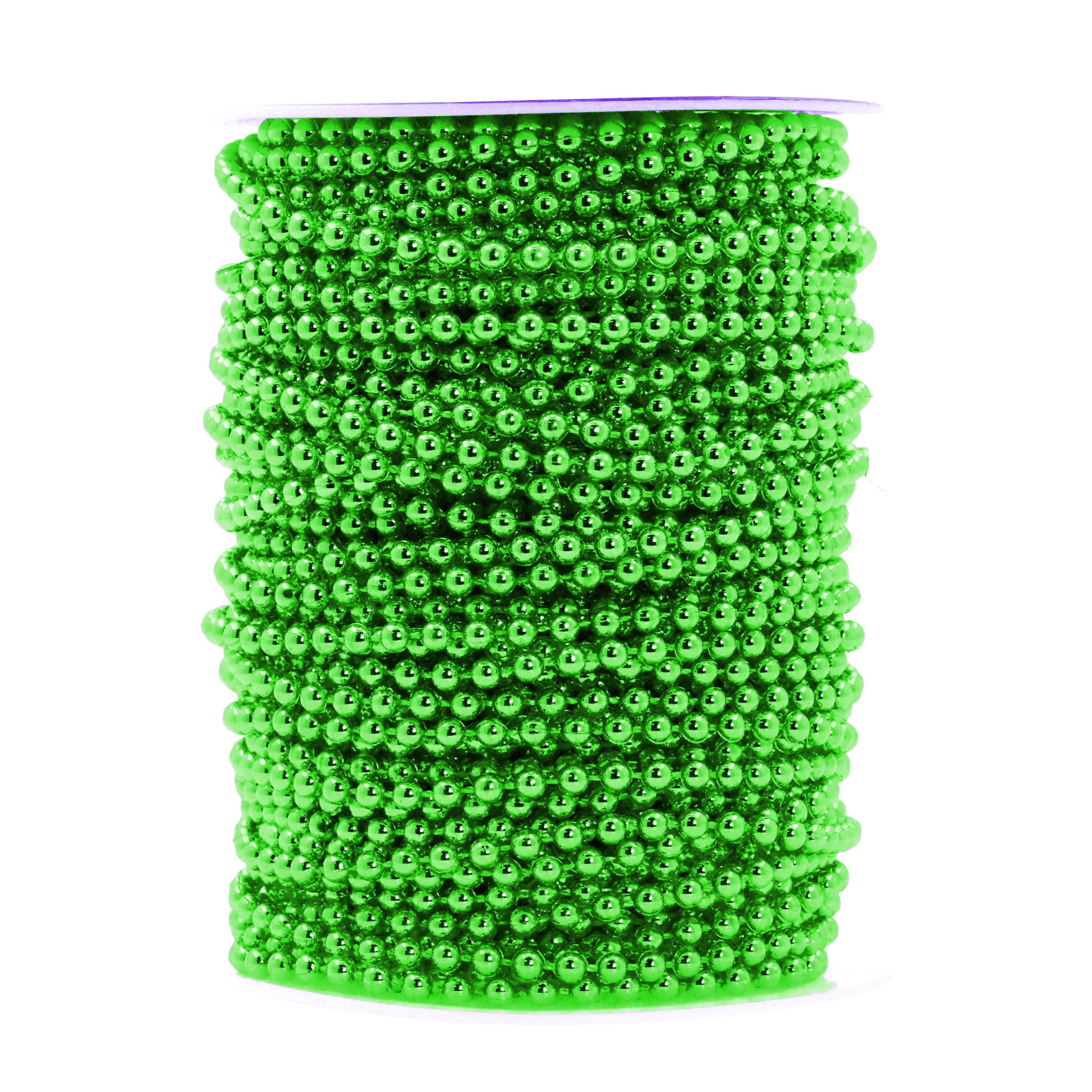 Mandala Crafts Faux Pearl Beads Garland Pearl Bead Roll String Strand for Wedding, Decorating, Trees, Crafts