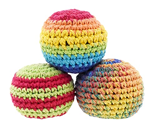 Hacky Sack Balls  Hacky Sack Bulk Set for Hacky Sack Party Favors Soccer Juggling  Mixed Footbag Hacky Sack for Kids Adults Animals Hacky Sacks Set of 3