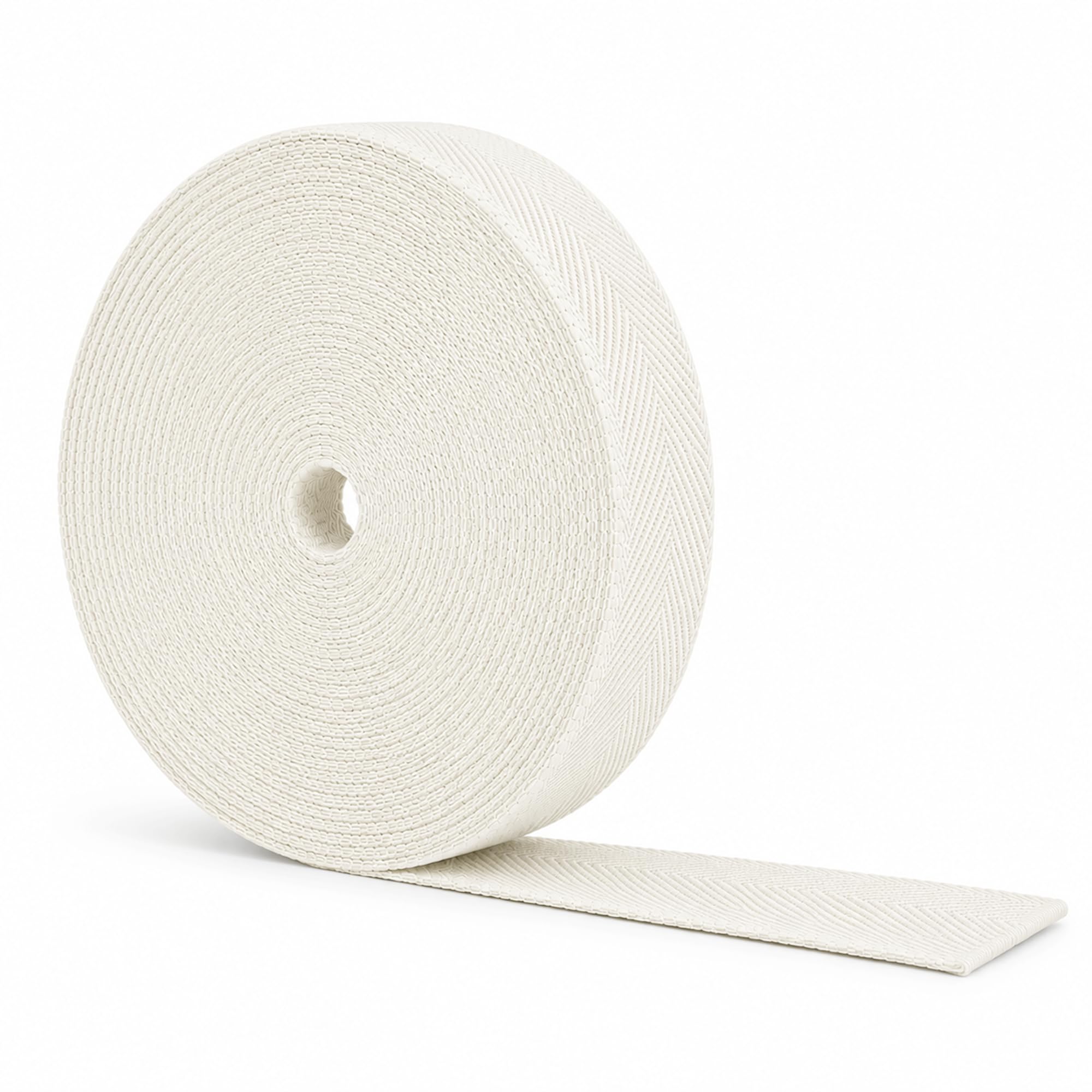 Cotton Twill Tape - Cotton Ribbon Webbing - Soft Cotton Herringbone Tape Cloth Strap for Seam Binding Sewing Trimming