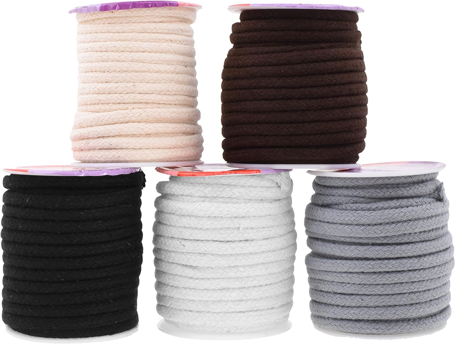 Soft Drawstring Replacement Rope Upholstery Crochet Macramé Cotton Welt Trim Piping Cord