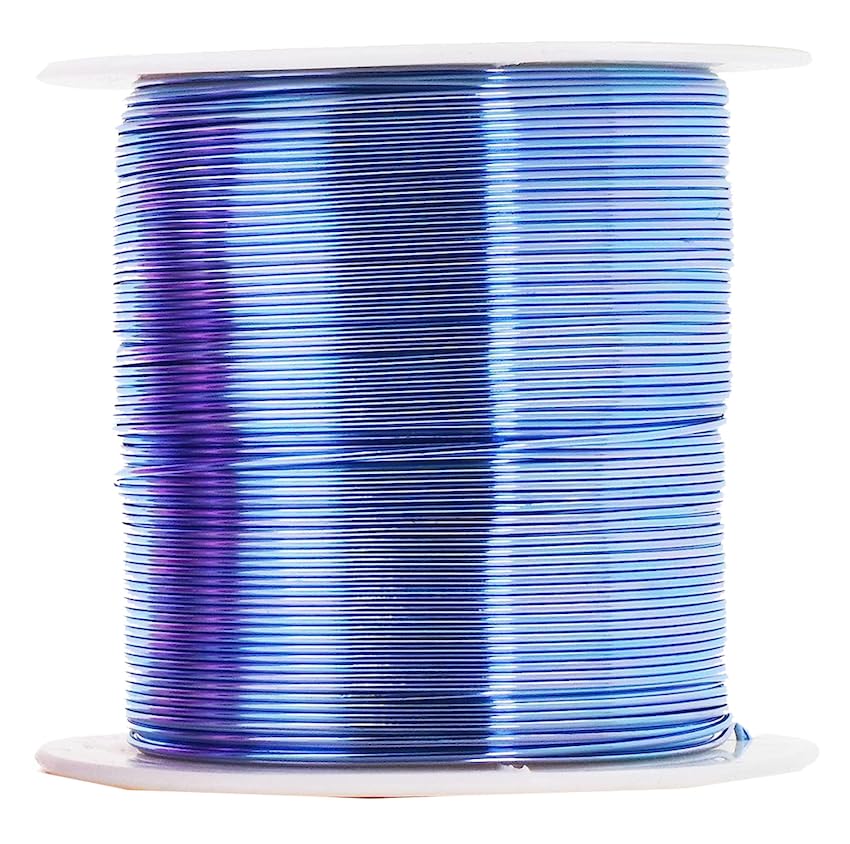 Mandala Crafts Anodized Aluminum Craft Wire for Jewelry Making - Bendable Flexible Pastel Crafting Wire Colored for Bonsai - Armature Wire for Sculpting