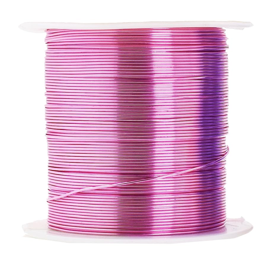 Mandala Crafts Anodized Aluminum Craft Wire for Jewelry Making - Bendable Flexible Pastel Crafting Wire Colored for Bonsai - Armature Wire for Sculpting