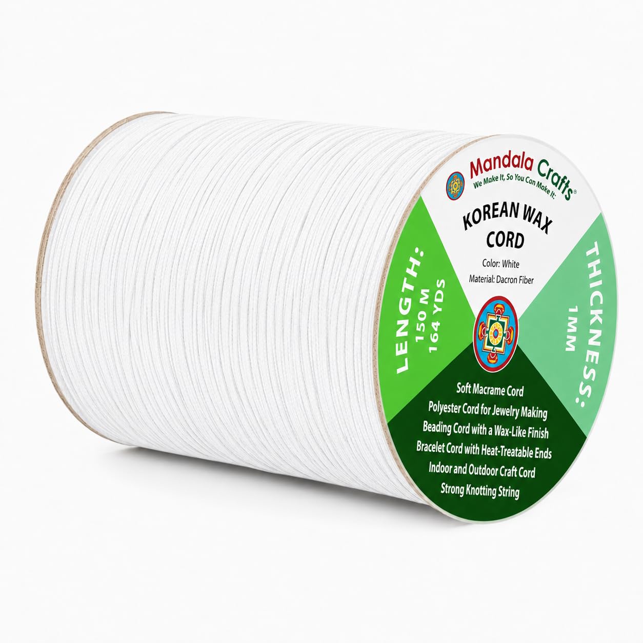 Korean Wax Cord for Jewelry Making | Durable for Outdoor, Polyester Waxed String, for Knotting, Braiding, Macrame, Beading, Necklaces, Earrings, Bracelets