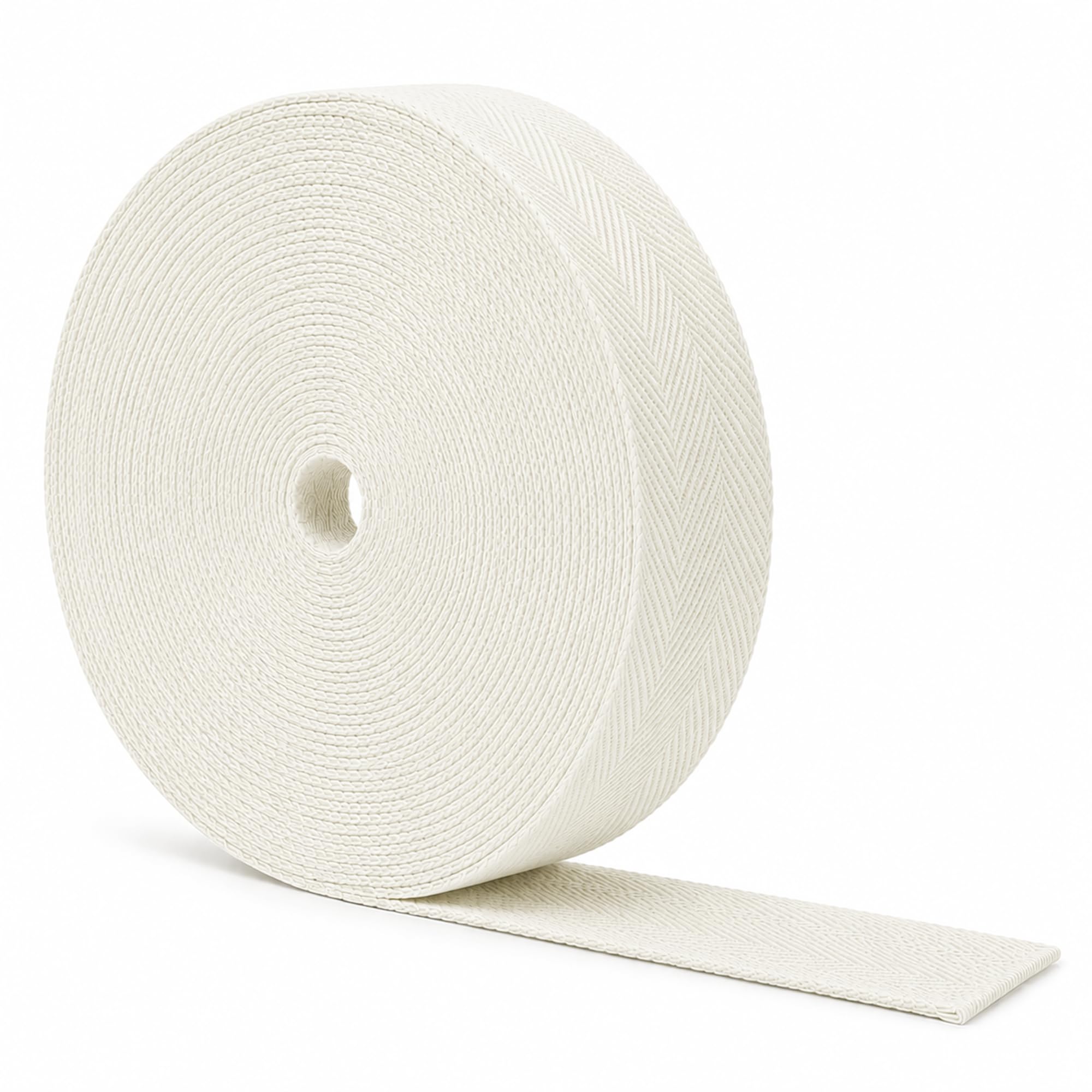 Cotton Twill Tape - Cotton Ribbon Webbing - Soft Cotton Herringbone Tape Cloth Strap for Seam Binding Sewing Trimming
