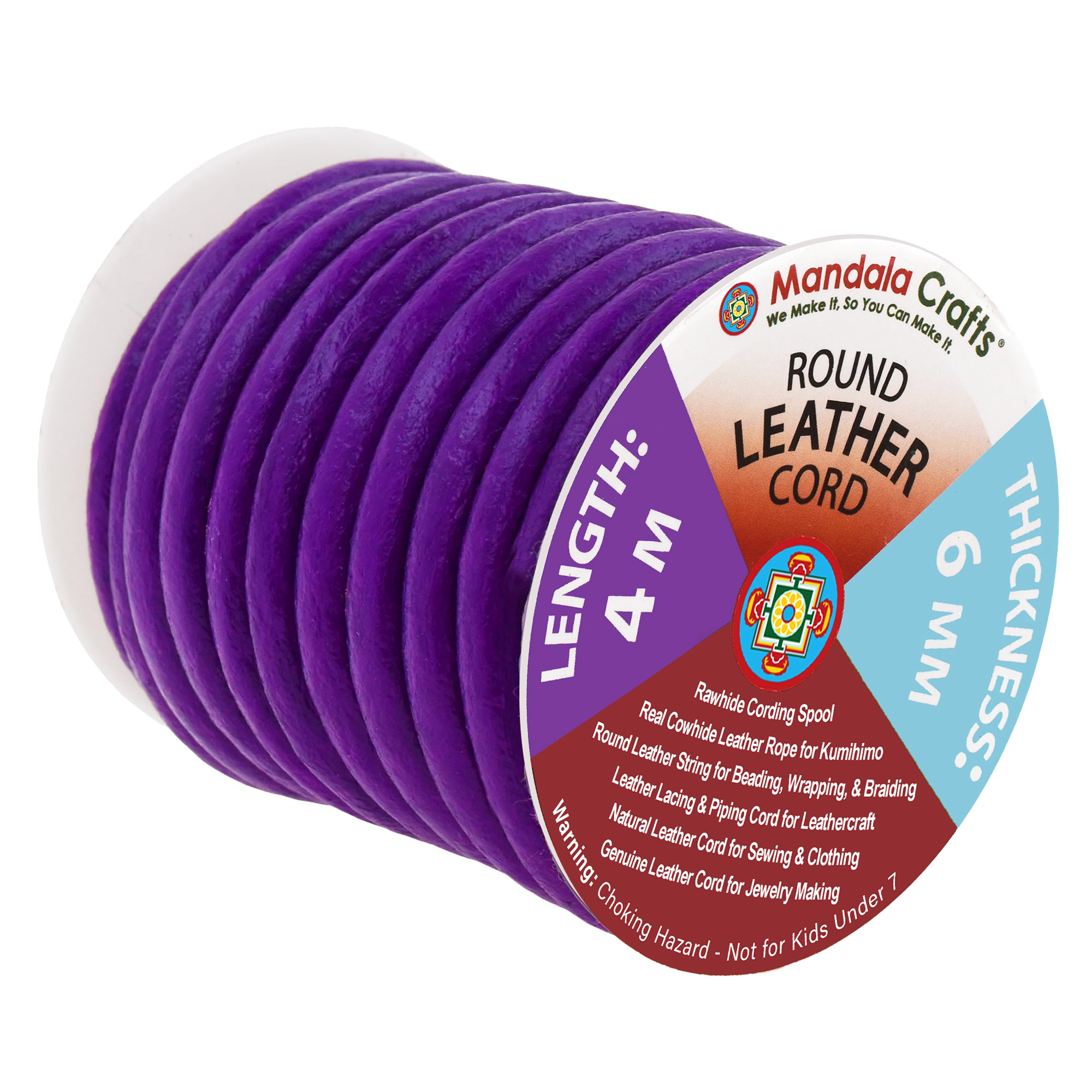 Round Cowhide Genuine Leather String Cord, Natural Rawhide Rope for Jewelry Making, Kumihimo Braiding, Shoelaces