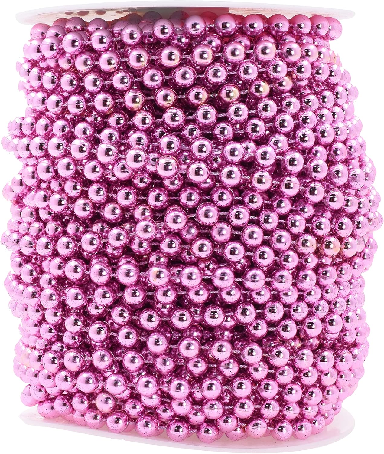 Mandala Crafts Faux Pearl Beads Garland Pearl Bead Roll String Strand for Wedding, Decorating, Trees, Crafts