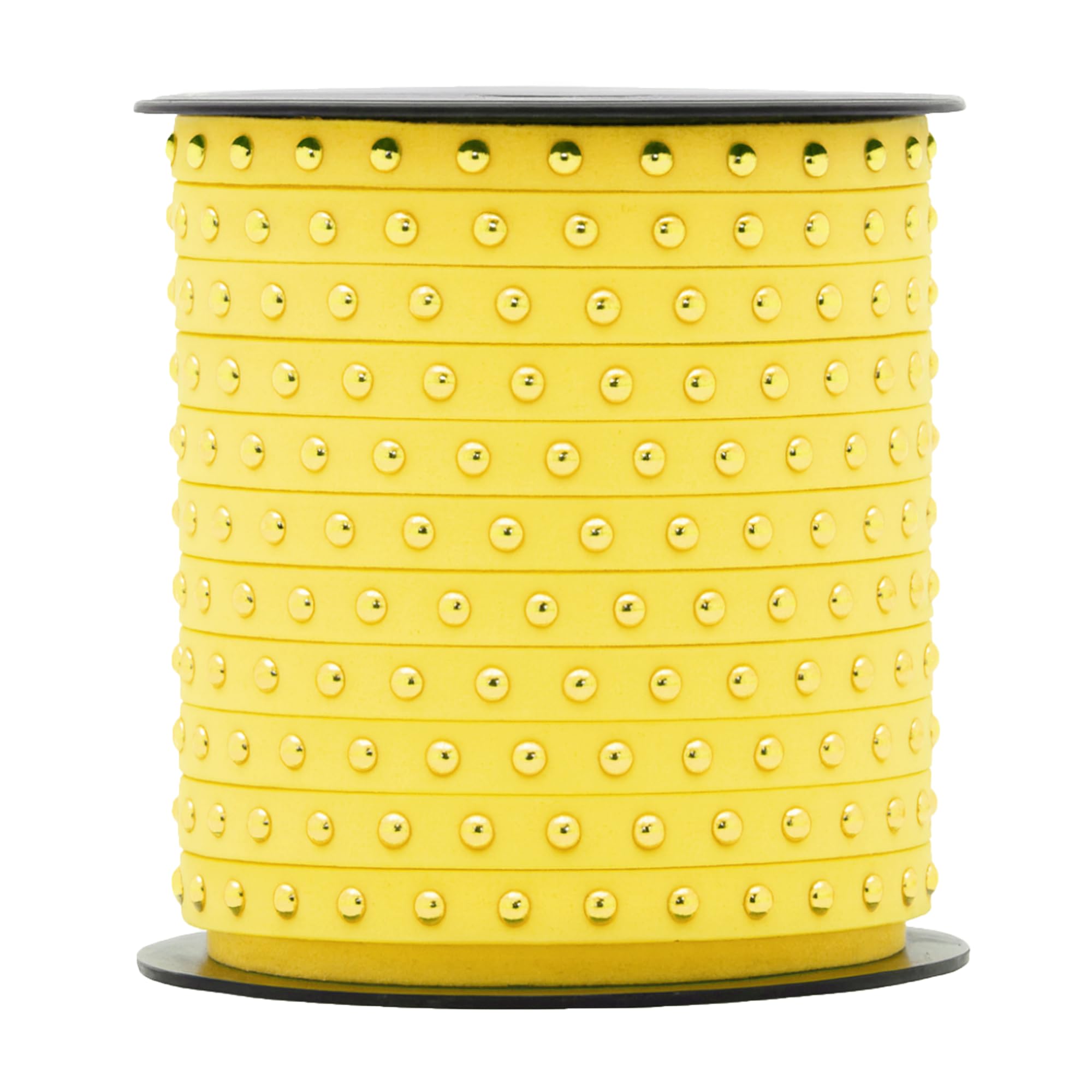 Studded Faux Suede Cord Rope for Jewelry Making - 20 Yards Faux Leather Ribbon - Flat Micro Fiber Leather String Faux Leather Lace with Rivets