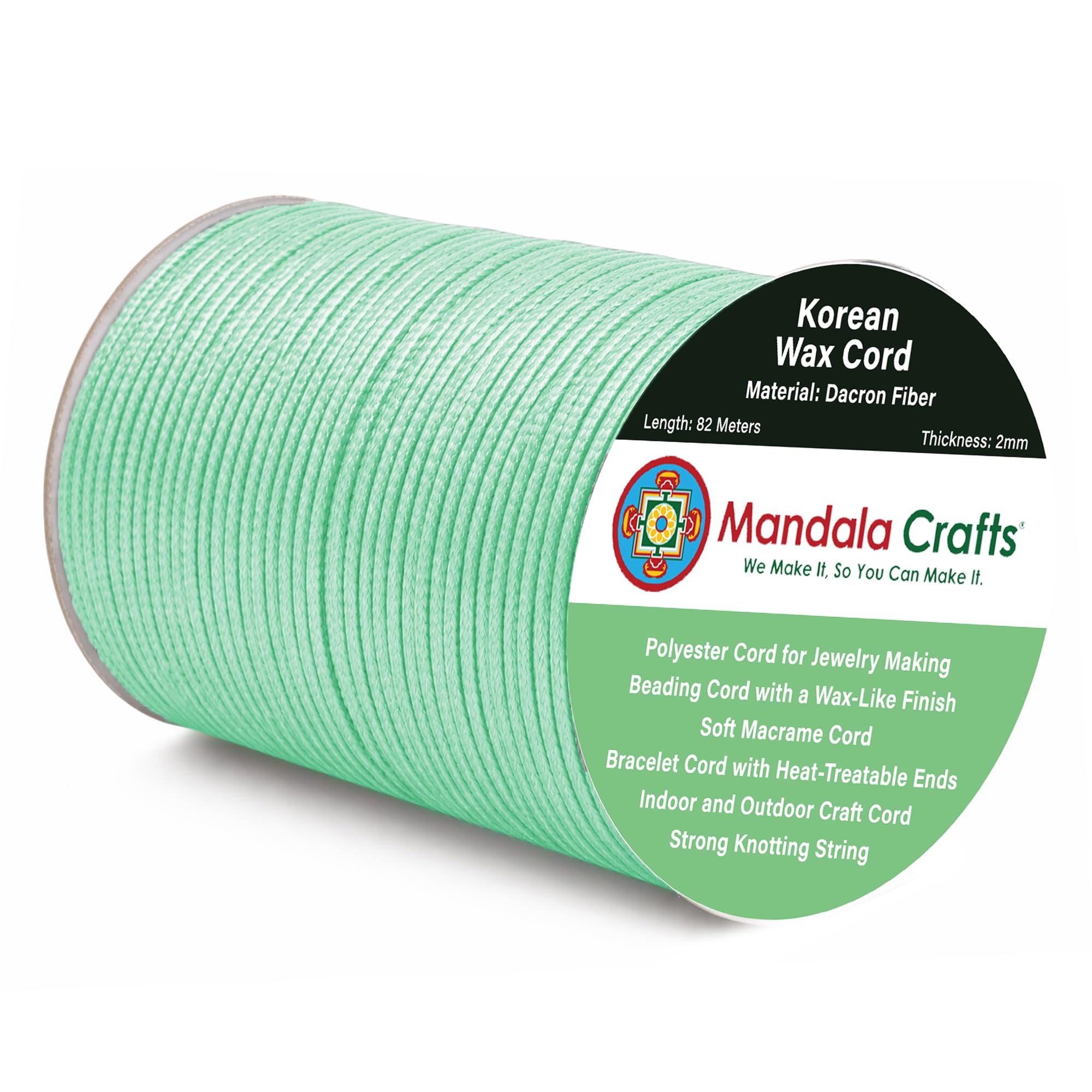 Korean Wax Cord for Jewelry Making | Durable for Outdoor, Polyester Waxed String, for Knotting, Braiding, Macrame, Beading, Necklaces, Earrings, Bracelets