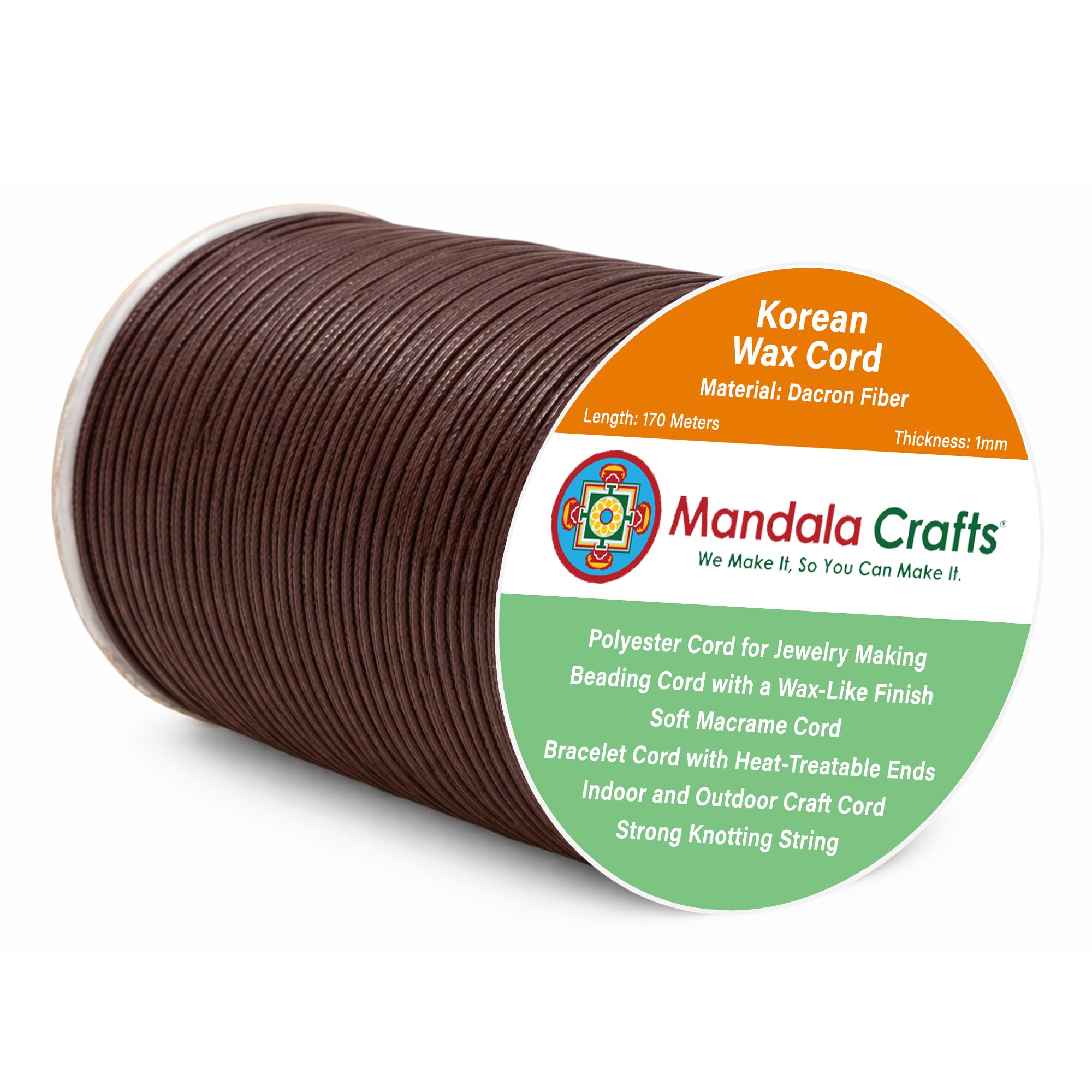 Korean Wax Cord for Jewelry Making | Durable for Outdoor, Polyester Waxed String, for Knotting, Braiding, Macrame, Beading, Necklaces, Earrings, Bracelets