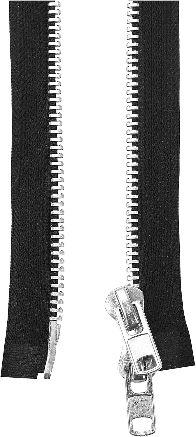 5 Heavy Duty Zipper – Separating Plastic Zipper with Double Pull Tab –  MudraCrafts