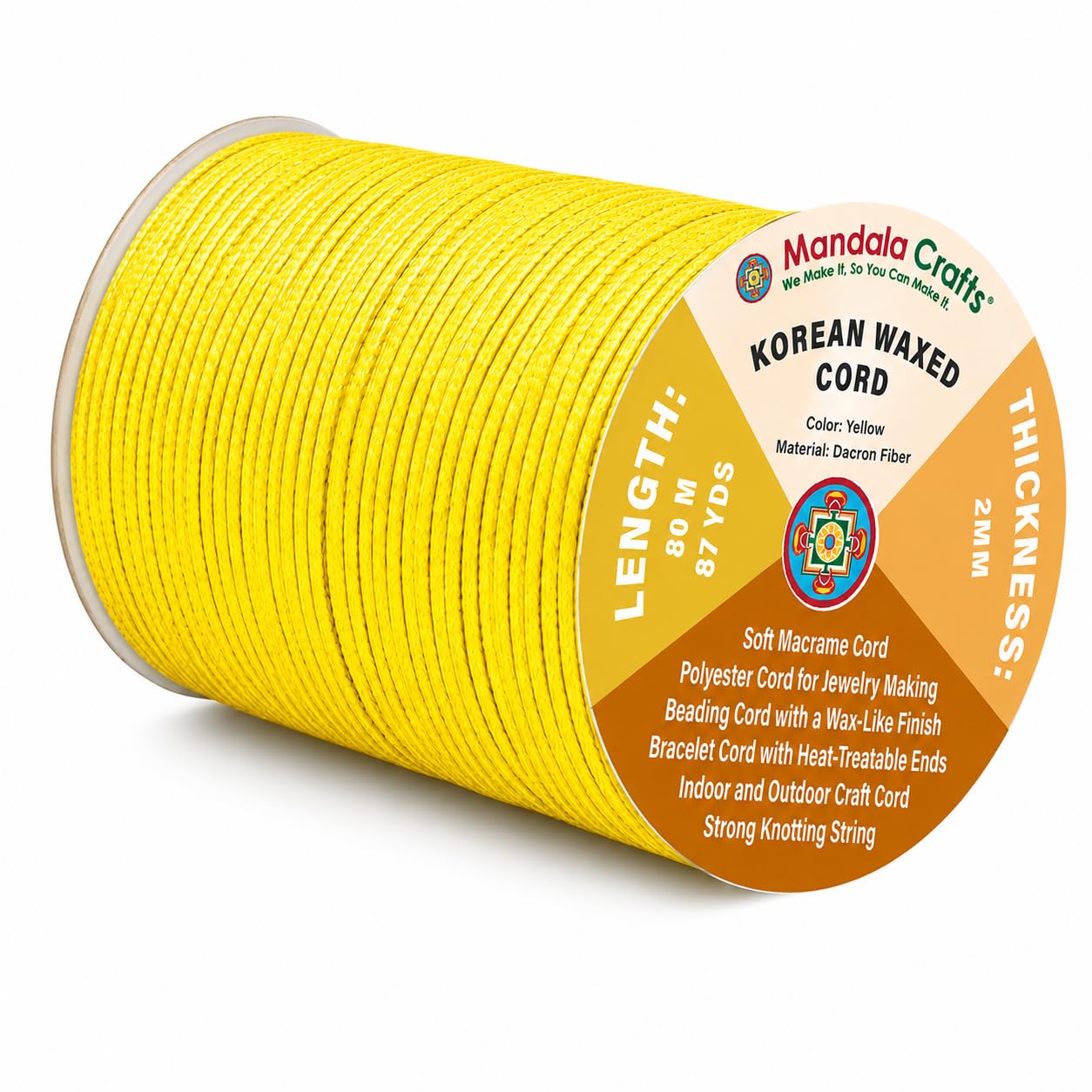 Korean Wax Cord for Jewelry Making | Durable for Outdoor, Polyester Waxed String, for Knotting, Braiding, Macrame, Beading, Necklaces, Earrings, Bracelets