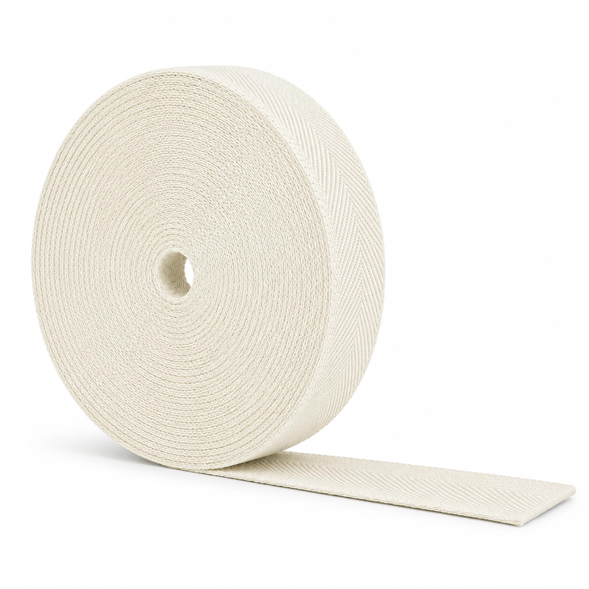 Cotton Twill Tape - Cotton Ribbon Webbing - Soft Cotton Herringbone Tape Cloth Strap for Seam Binding Sewing Trimming